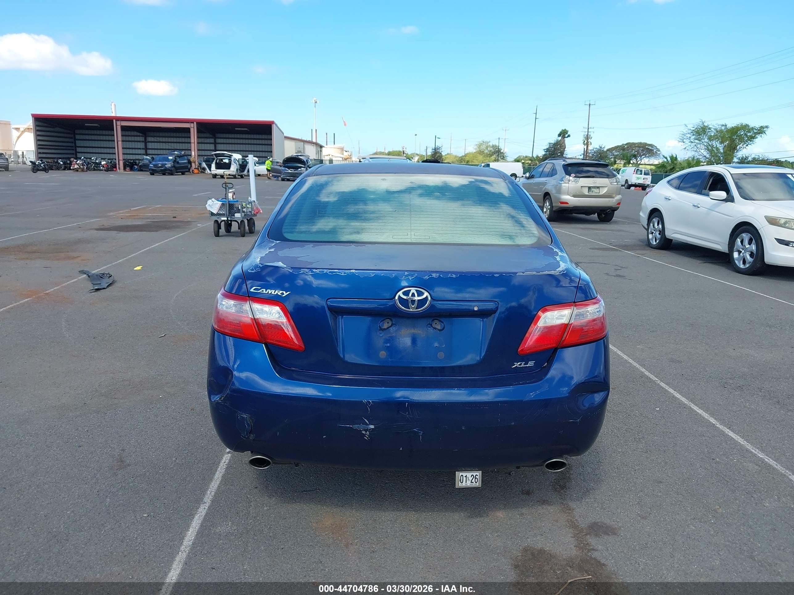 2007 Toyota Camry Le V6/se V6/xle V6 Blue vin: JTNBK46K773008233