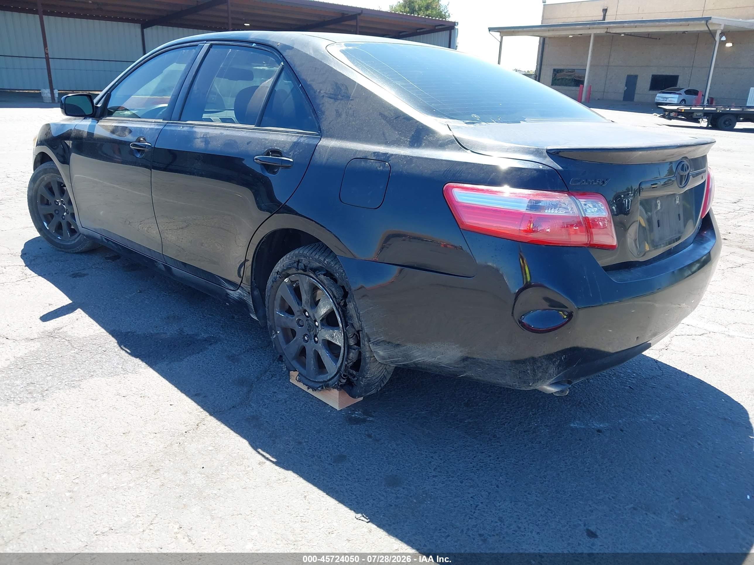 2007 Toyota Camry Xle V6 Черный vin: JTNBK46K873007897