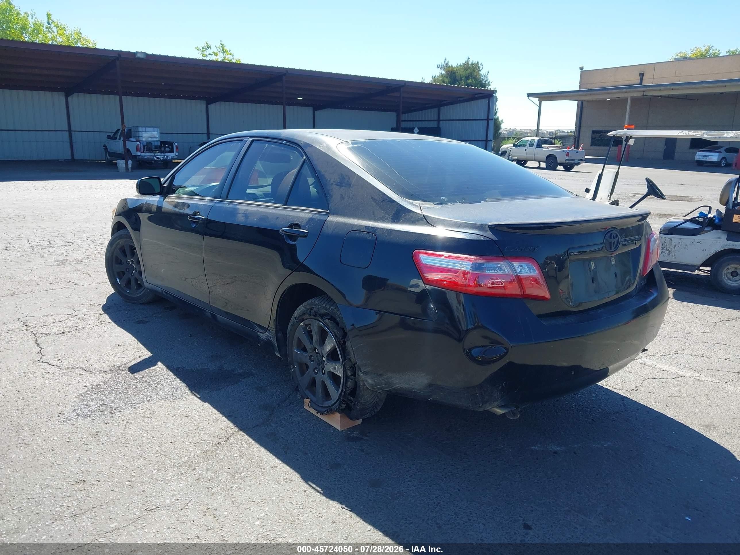 2007 Toyota Camry Xle V6 Черный vin: JTNBK46K873007897