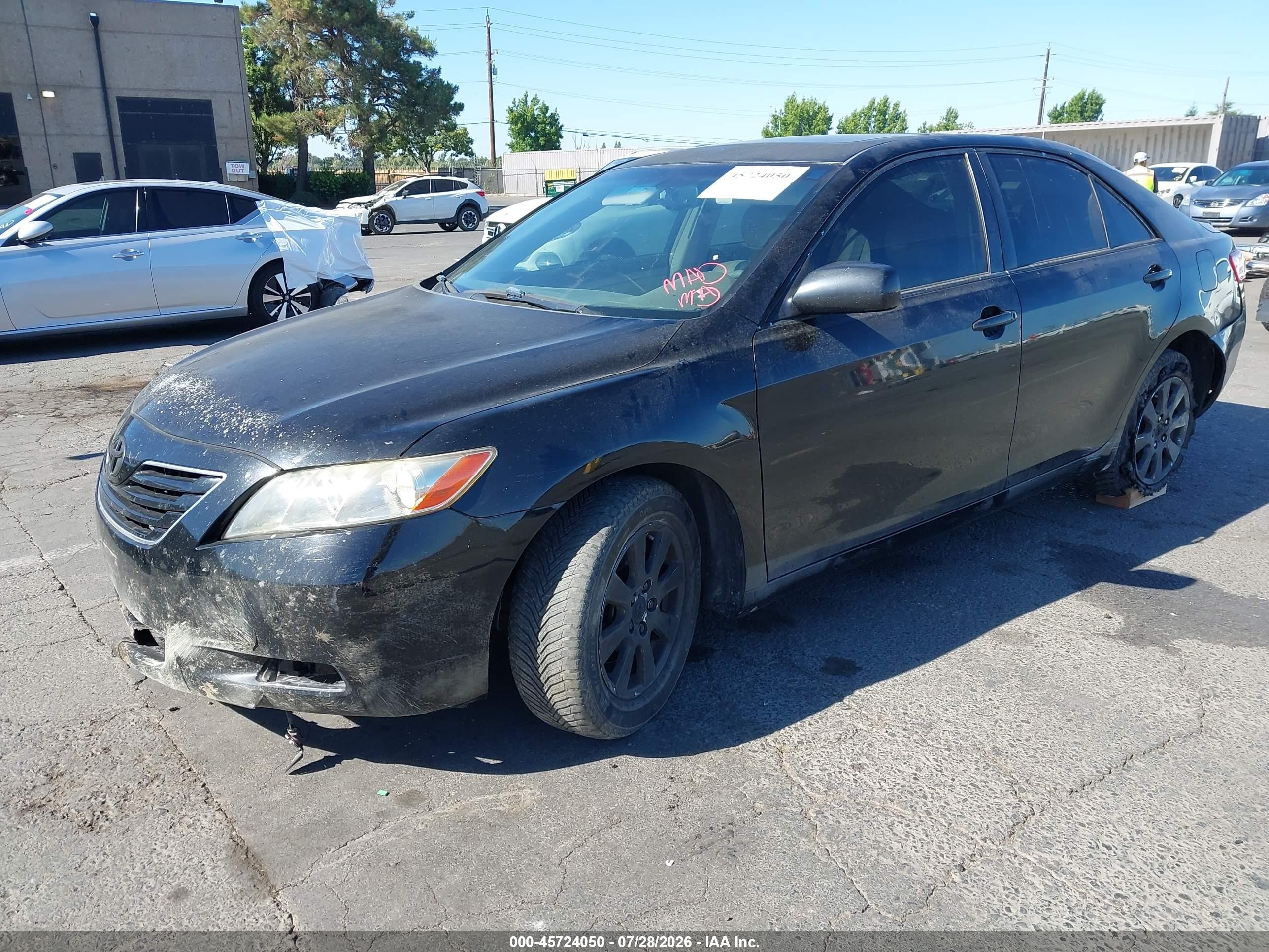 2007 Toyota Camry Xle V6 Черный vin: JTNBK46K873007897