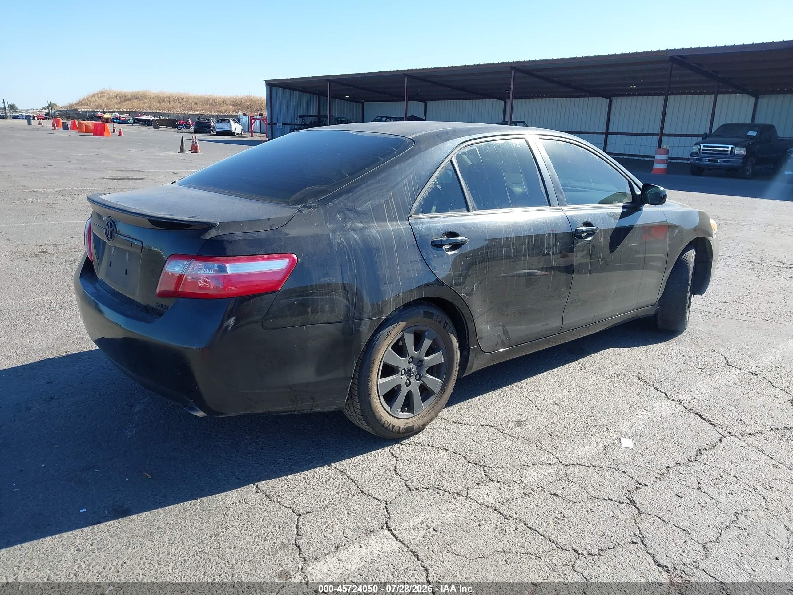 2007 Toyota Camry Xle V6 Черный vin: JTNBK46K873007897