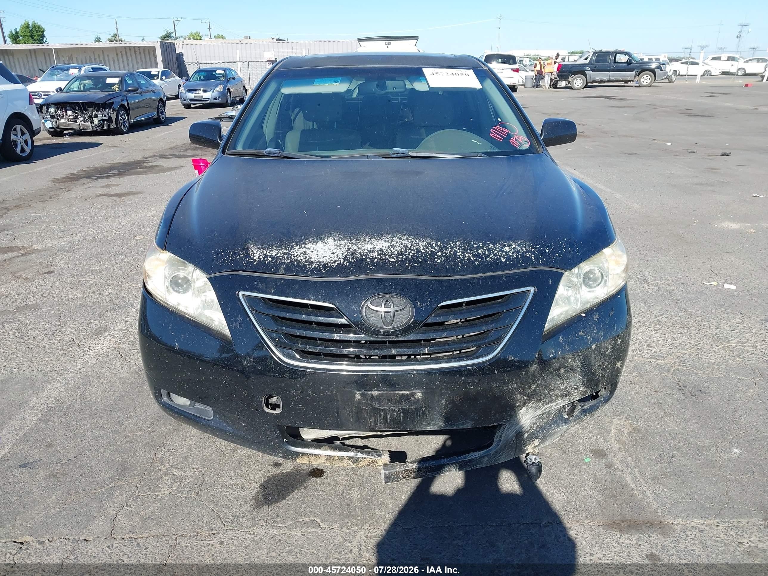 2007 Toyota Camry Xle V6 Черный vin: JTNBK46K873007897