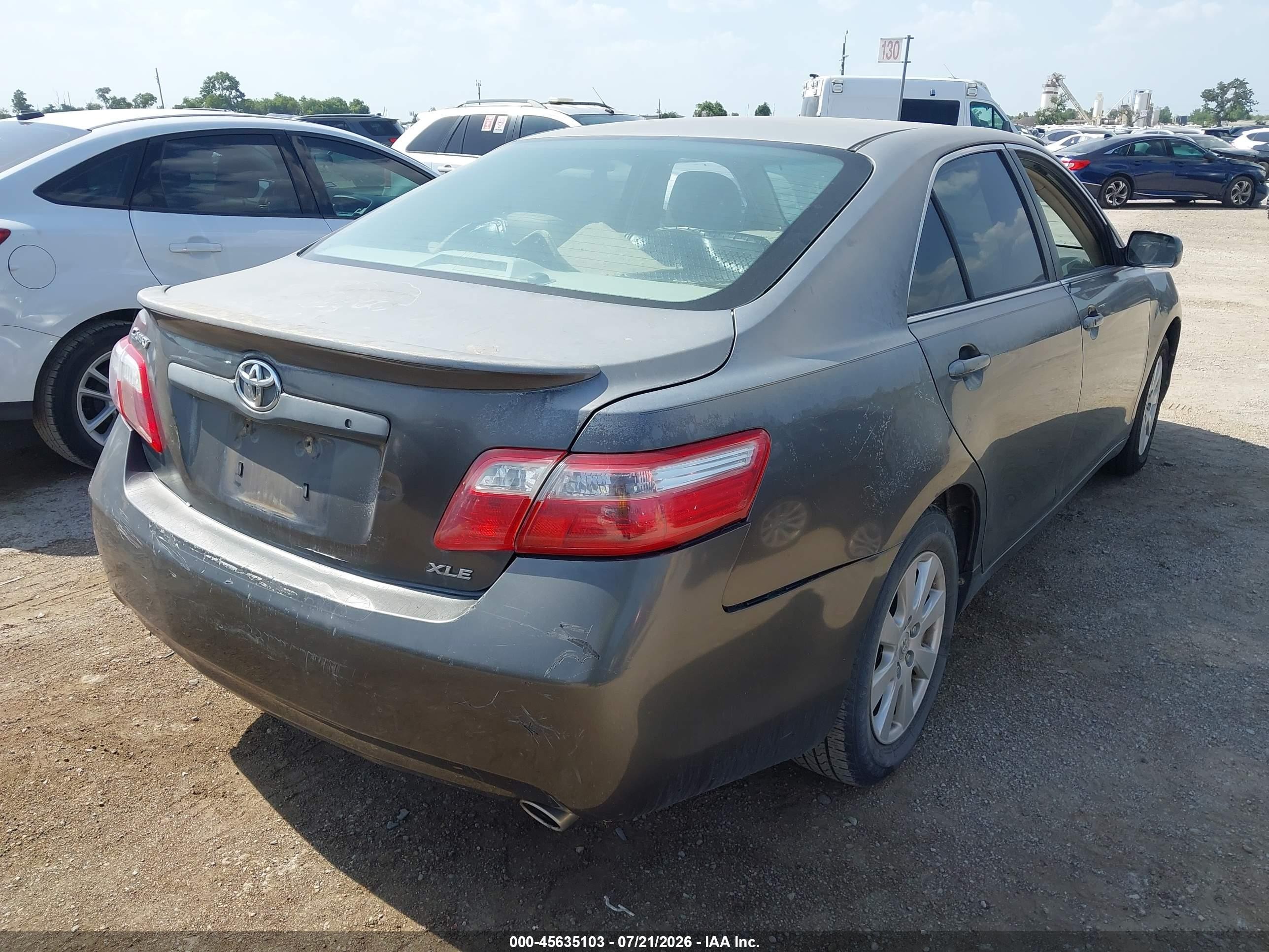 2007 Toyota Camry Xle V6 Серый vin: JTNBK46K873016504