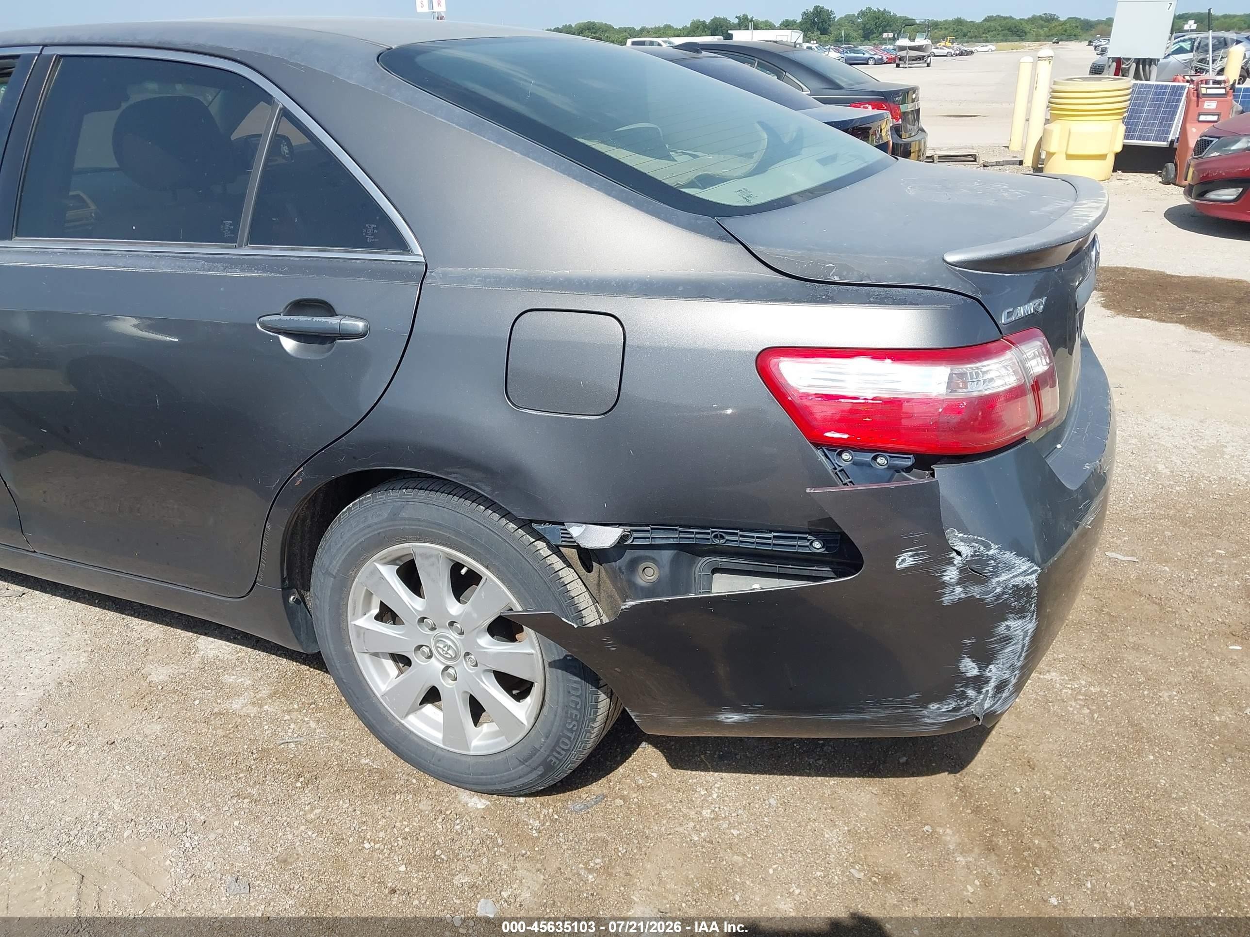 2007 Toyota Camry Xle V6 Серый vin: JTNBK46K873016504