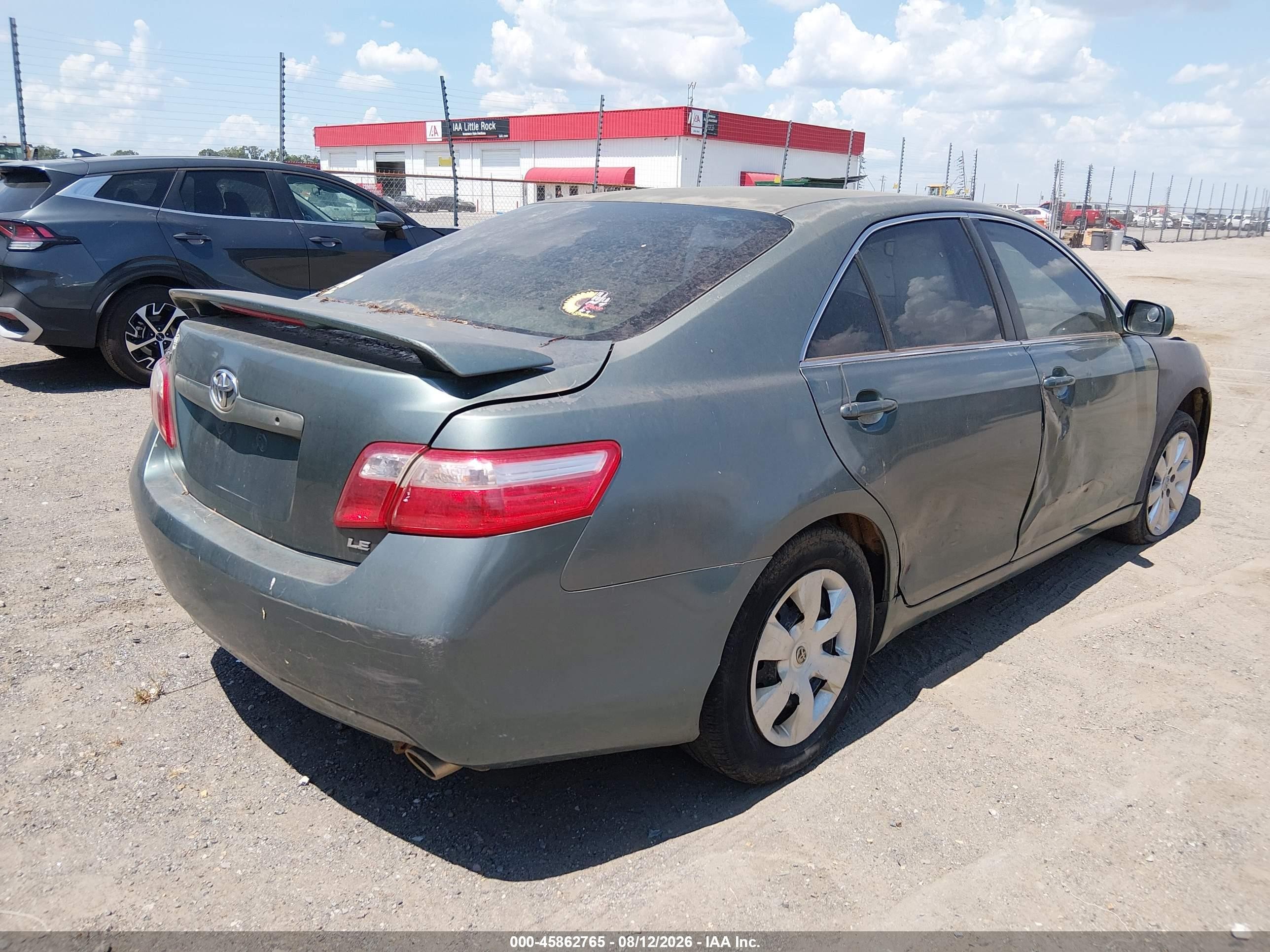 2009 Toyota Camry Le V6 White vin: JTNBK46K893045827
