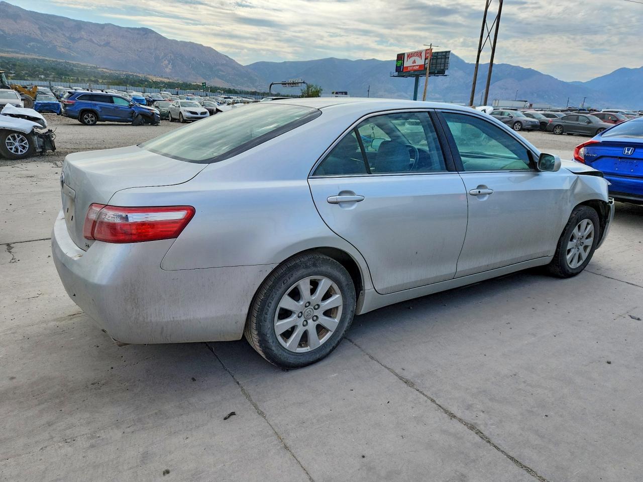 2007 Toyota Camry Xle V6 Silver vin: JTNBK46K973009514