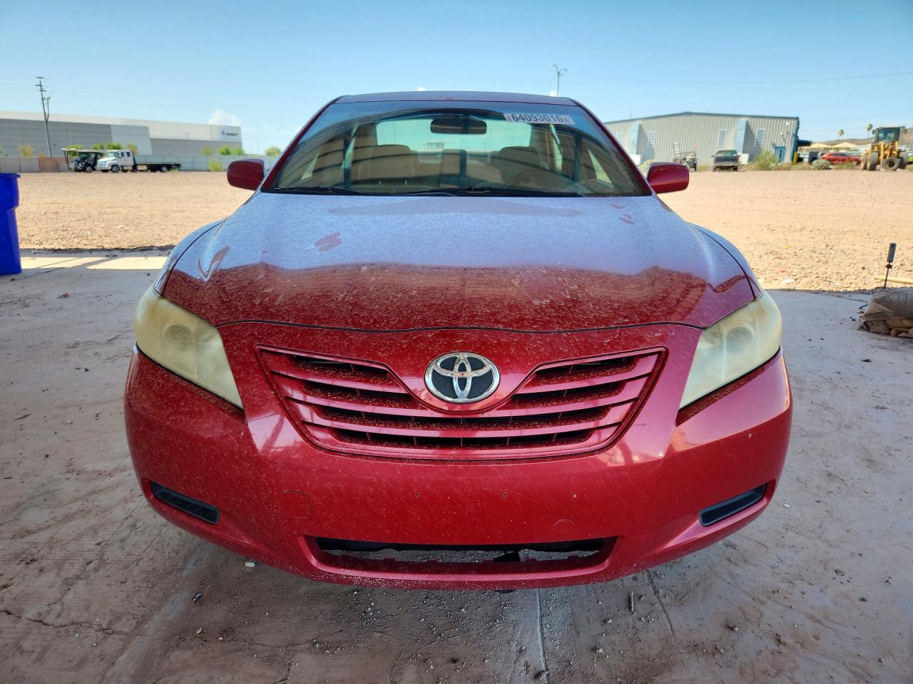 2008 Toyota Camry Le V6 Red vin: JTNBK46KX83031877