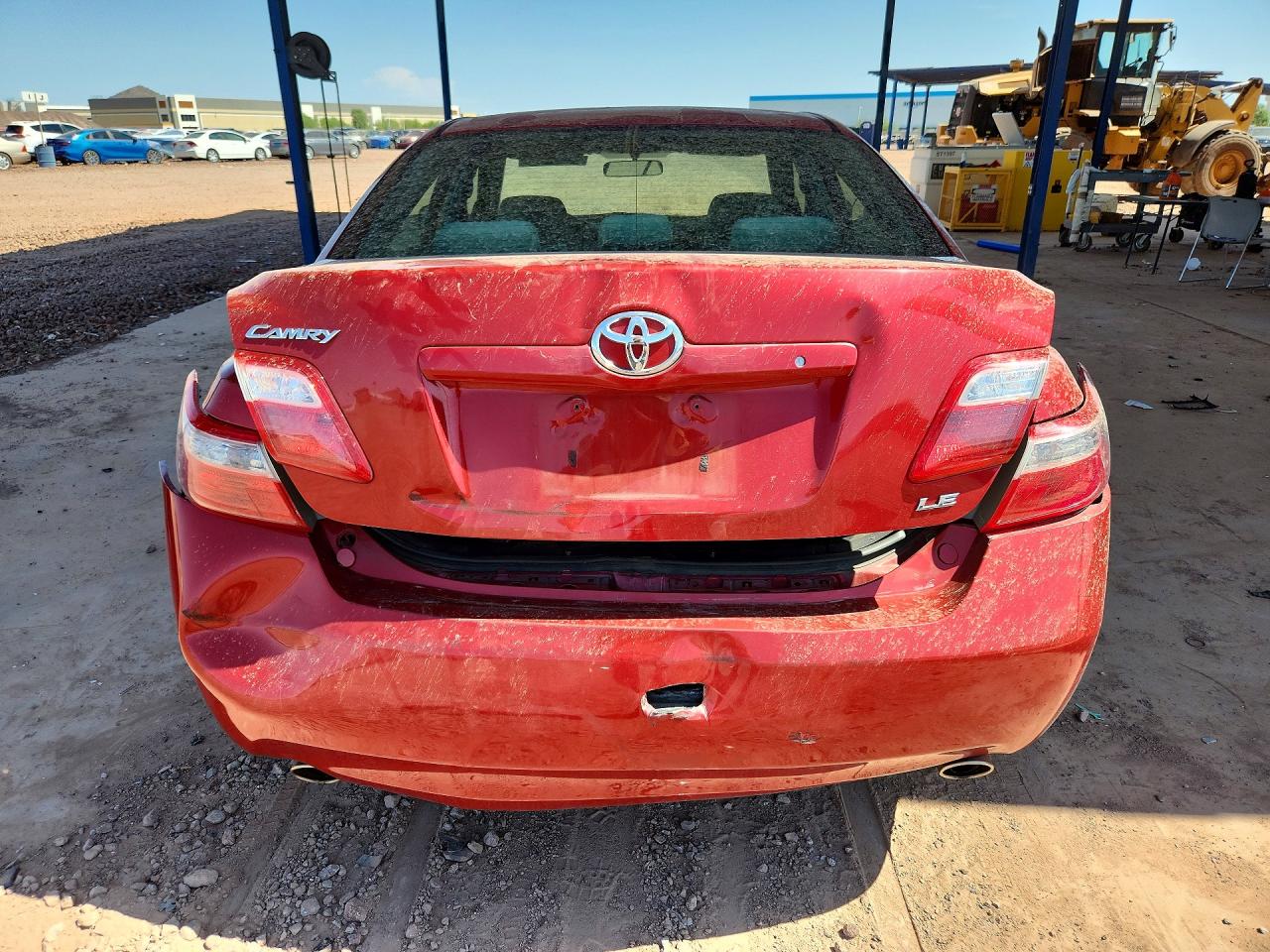 2008 Toyota Camry Le V6 Red vin: JTNBK46KX83031877
