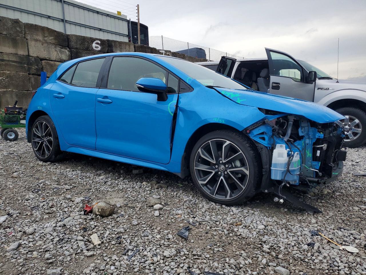 2021 Toyota Corolla Xse Blue vin: JTNC4MBE5M3125187