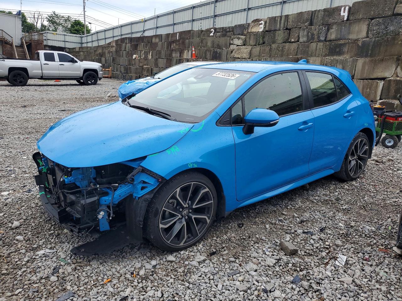 2021 Toyota Corolla Xse Blue vin: JTNC4MBE5M3125187