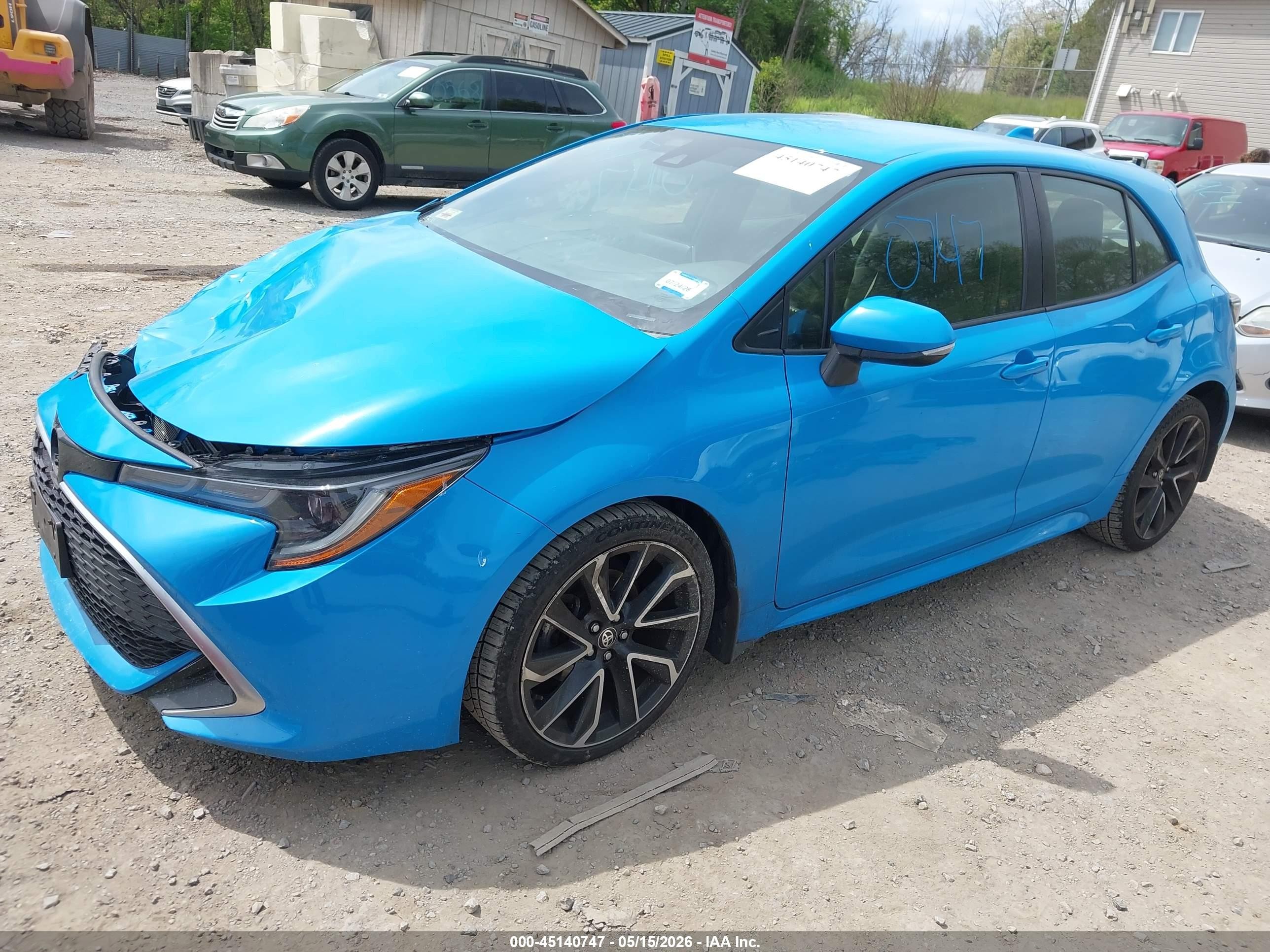 2021 Toyota Corolla Xse Blue vin: JTNC4MBE9M3108666