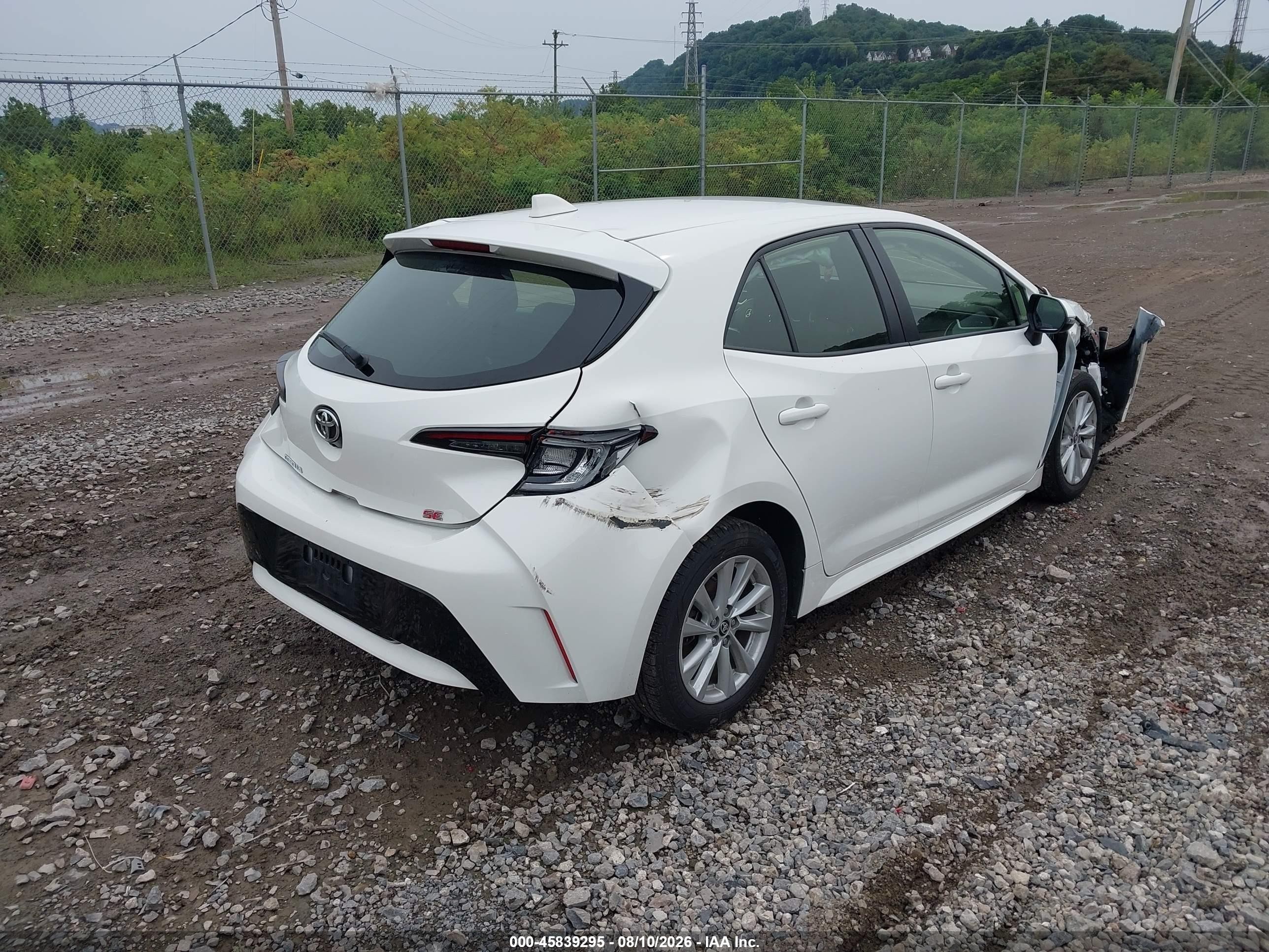 2024 Toyota Corolla Se Белый vin: JTND4MBE1R3217876