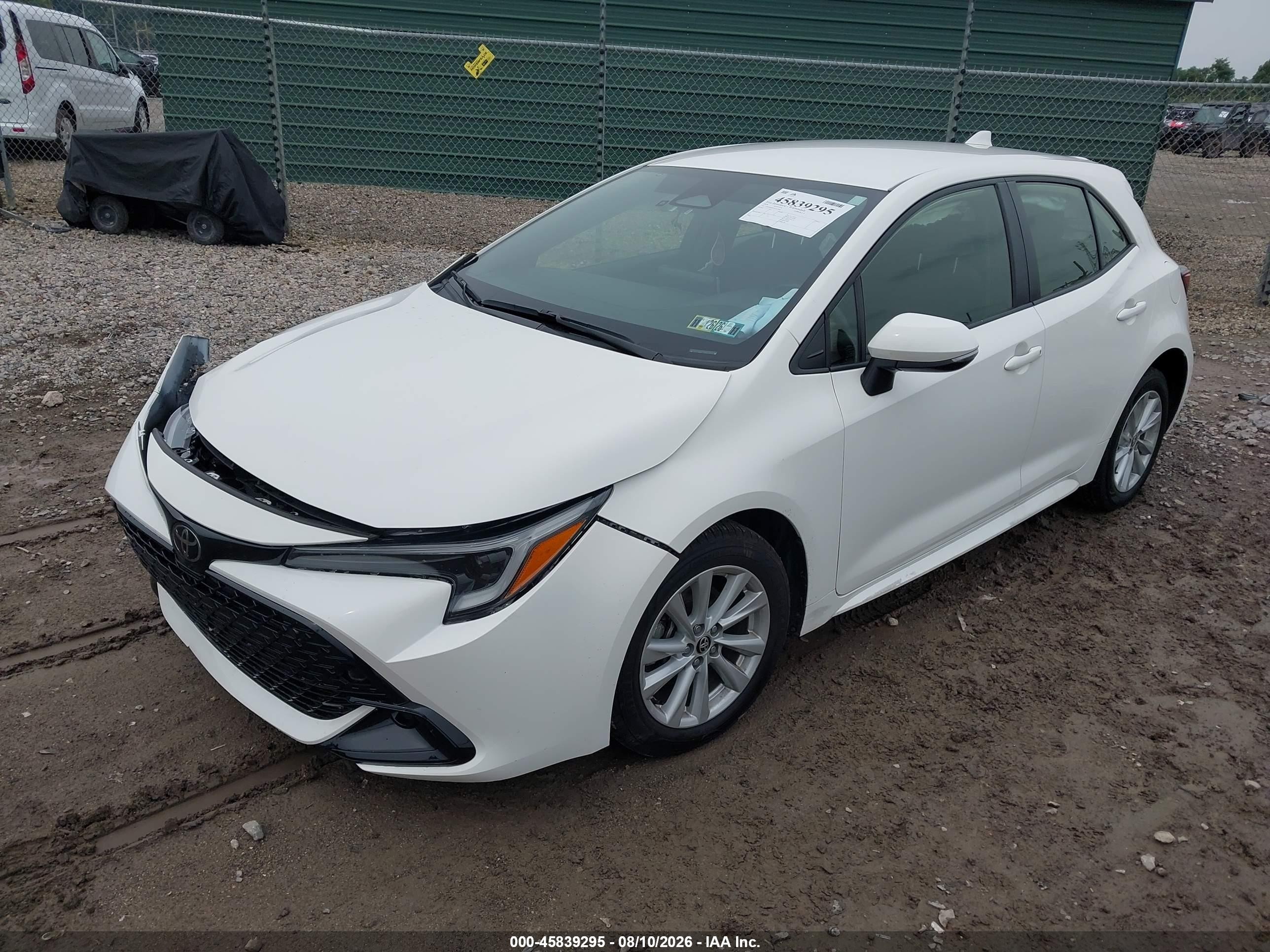 2024 Toyota Corolla Se Белый vin: JTND4MBE1R3217876