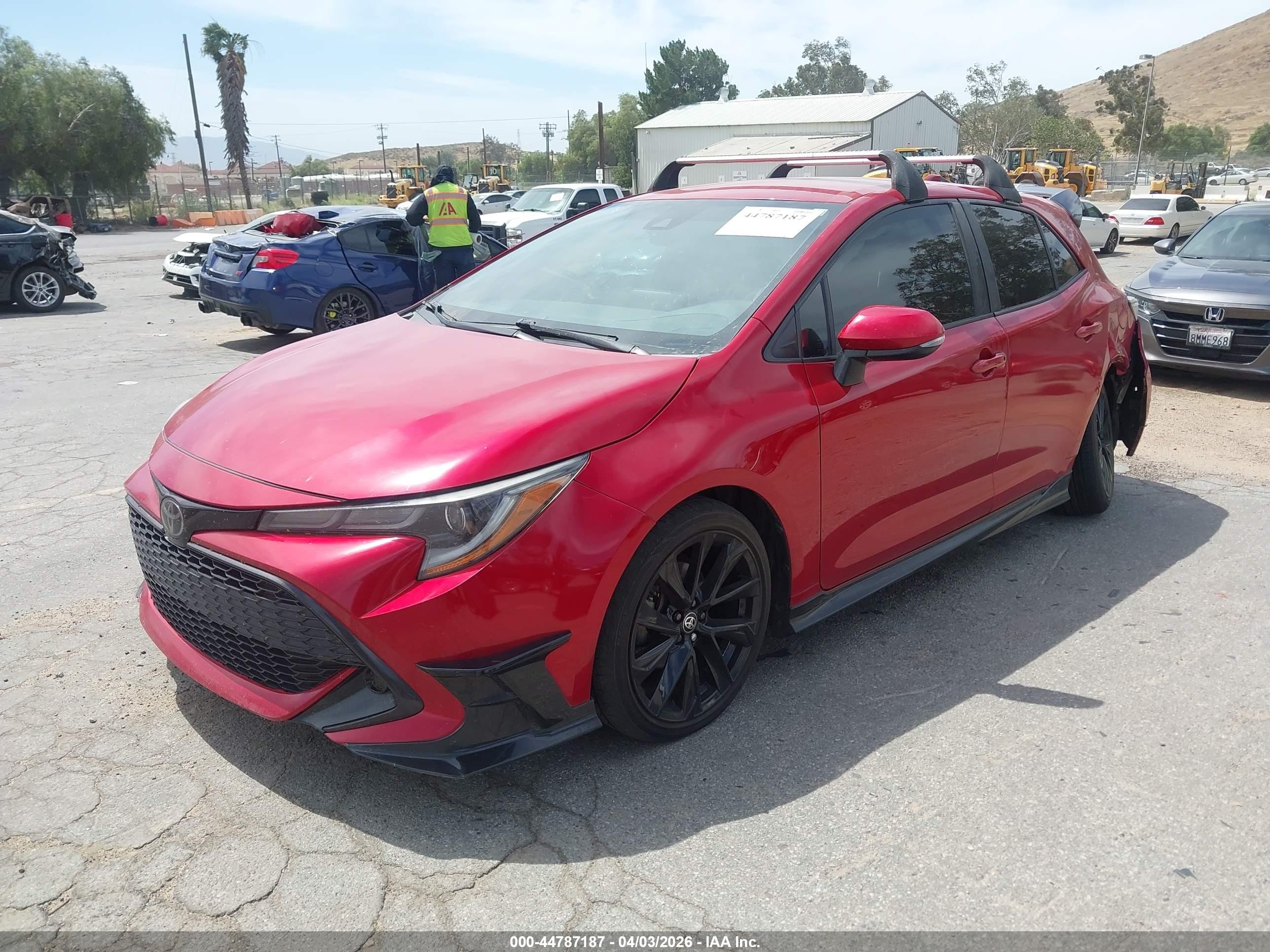 2021 Toyota Corolla Se Red vin: JTND4MBE3M3106593