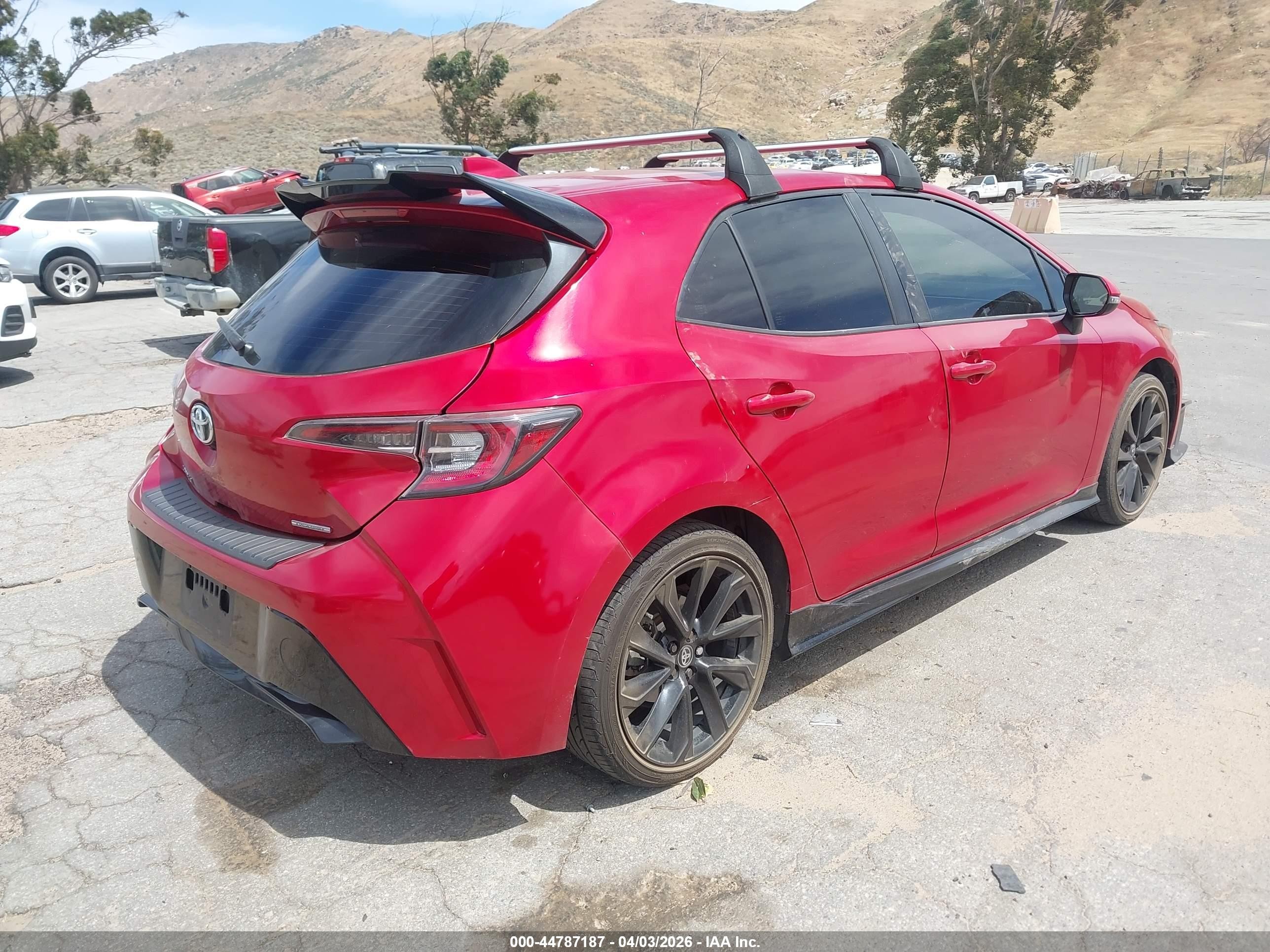 2021 Toyota Corolla Se Red vin: JTND4MBE3M3106593