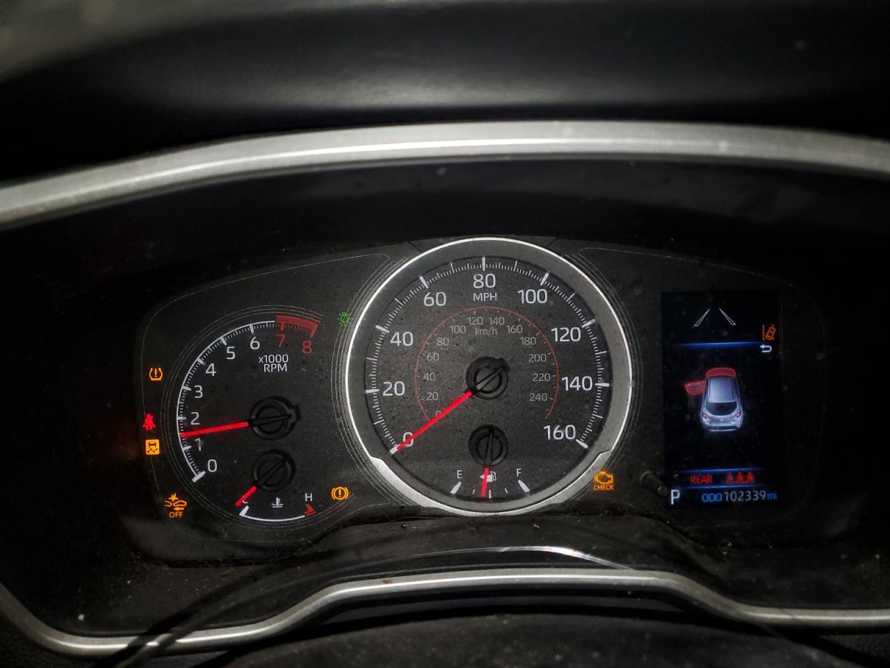 2021 Toyota Corolla Hatchback Se White vin: JTND4MBE3M3131638 Damage: Warning Light - Engine, On, Unacceptable