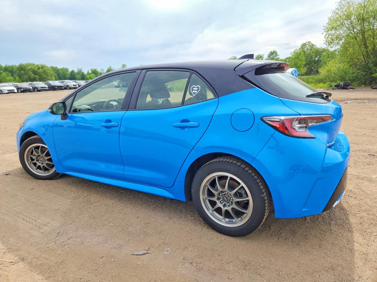 2021 Toyota Corolla Hatchback Se Blue vin: JTND4MBE3M3132711