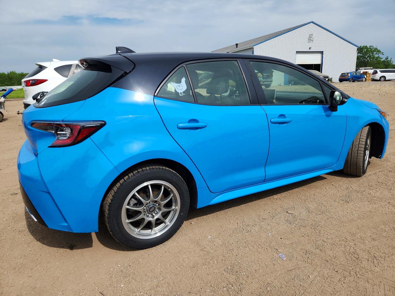 2021 Toyota Corolla Hatchback Se Blue vin: JTND4MBE3M3132711