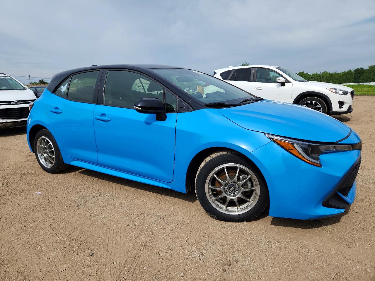 2021 Toyota Corolla Hatchback Se Blue vin: JTND4MBE3M3132711