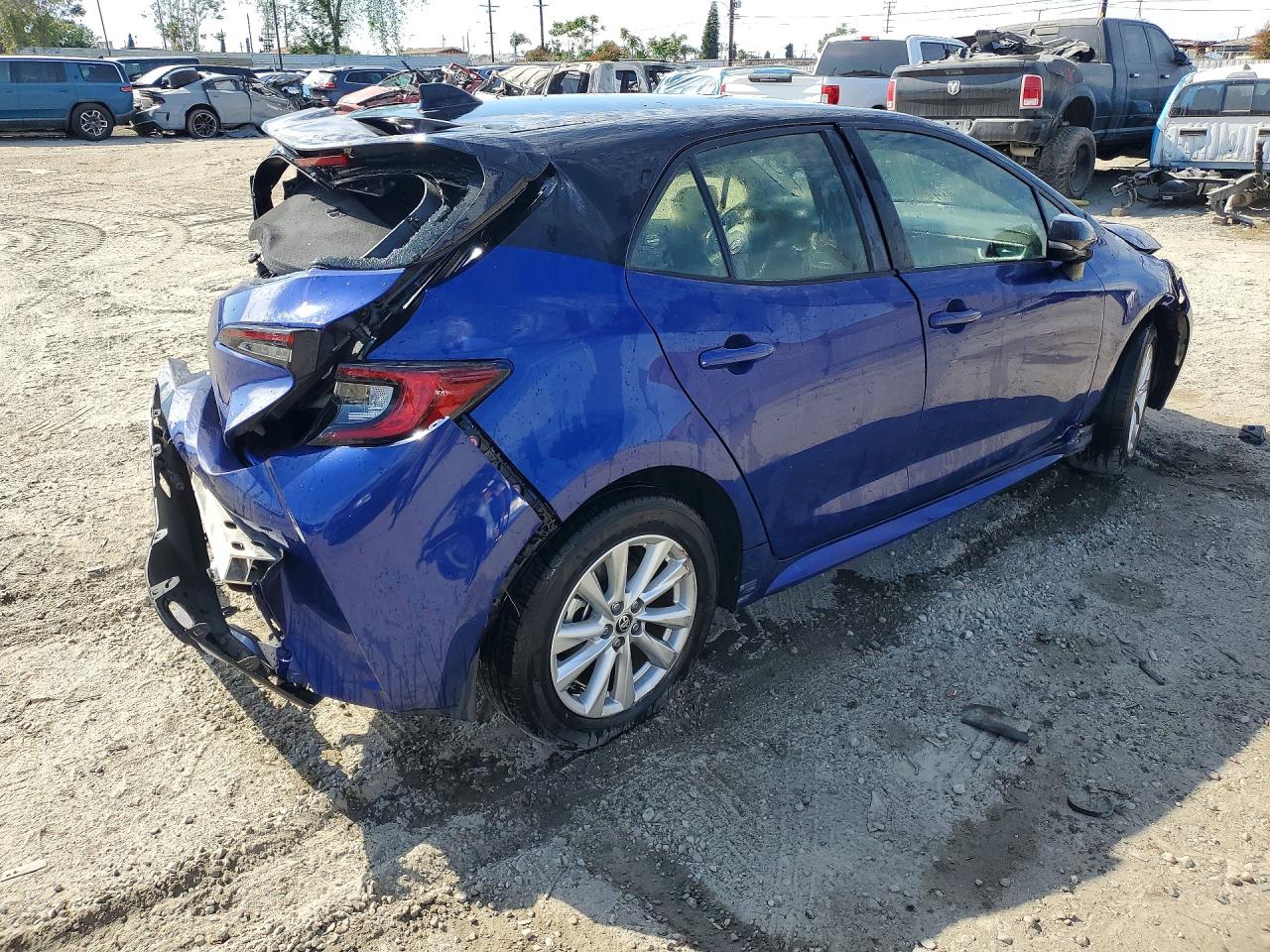 2023 Toyota Corolla Hatchback Se Blue vin: JTND4MBE3P3198843