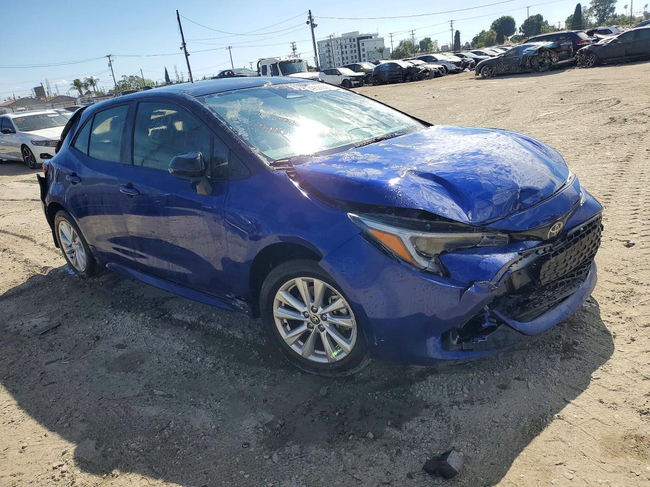 2023 Toyota Corolla Hatchback Se Blue vin: JTND4MBE3P3198843