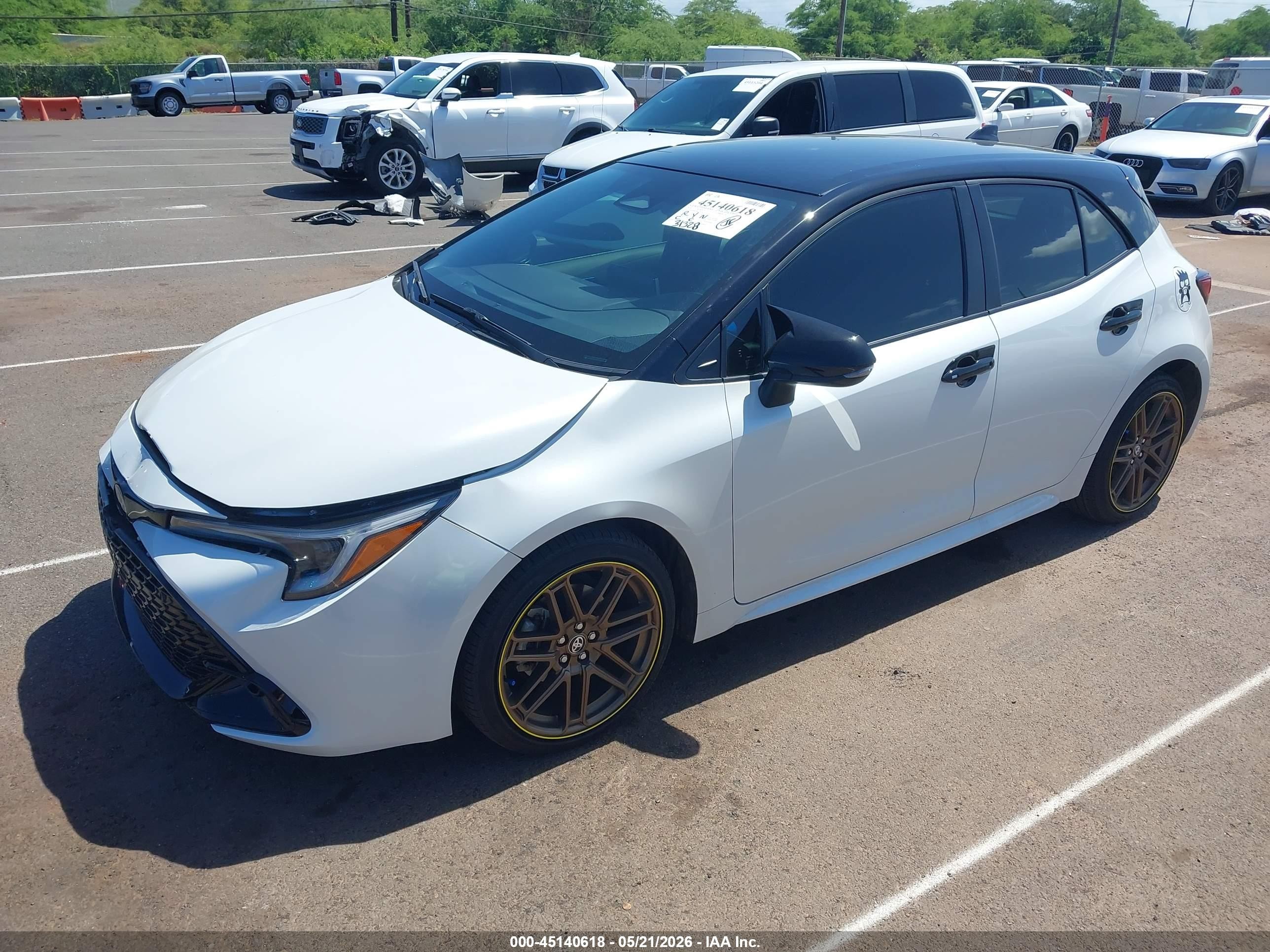 2024 Toyota Corolla Nightshade Edition White vin: JTND4MBE4R3219329