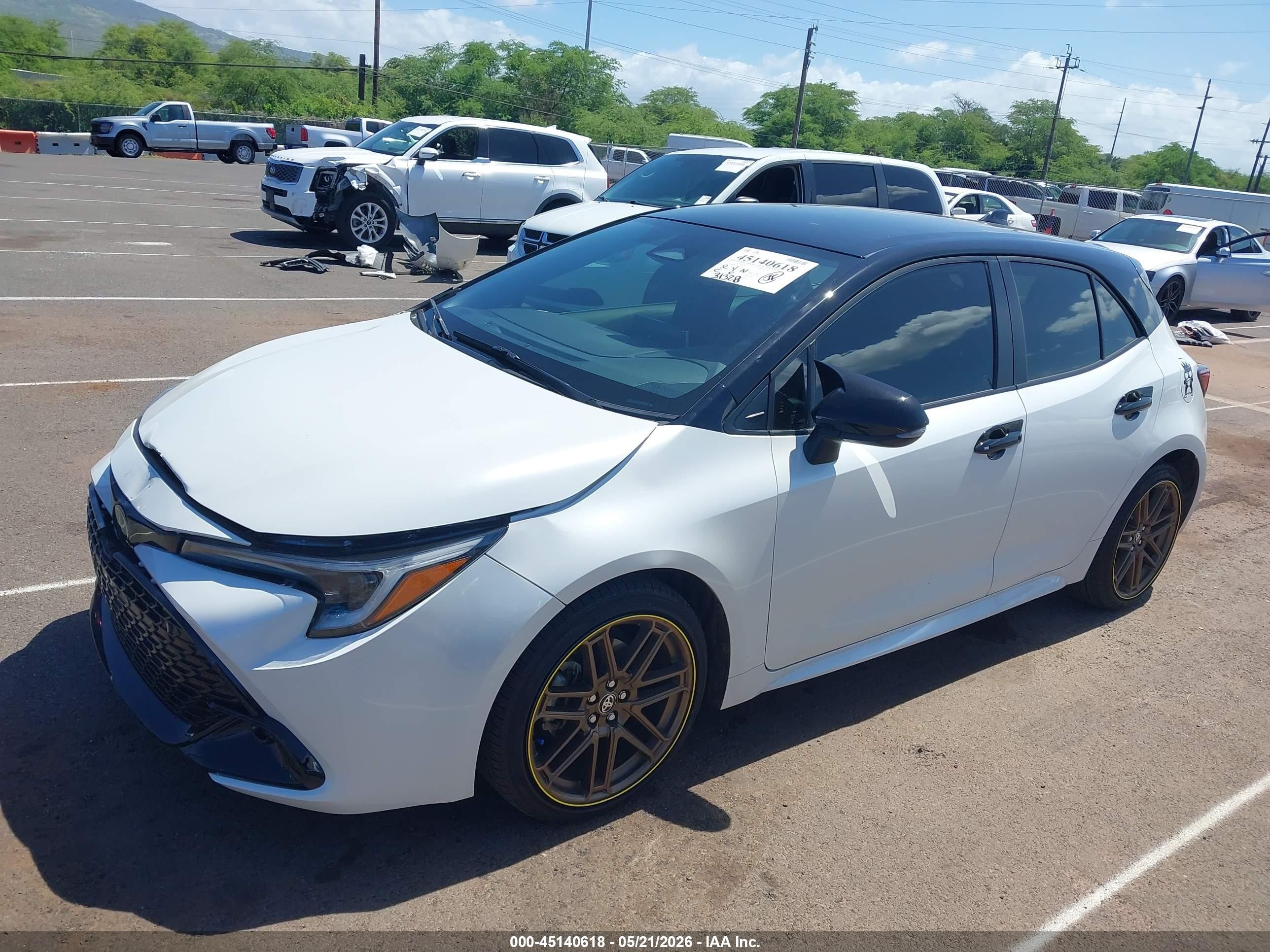 2024 Toyota Corolla Nightshade Edition White vin: JTND4MBE4R3219329