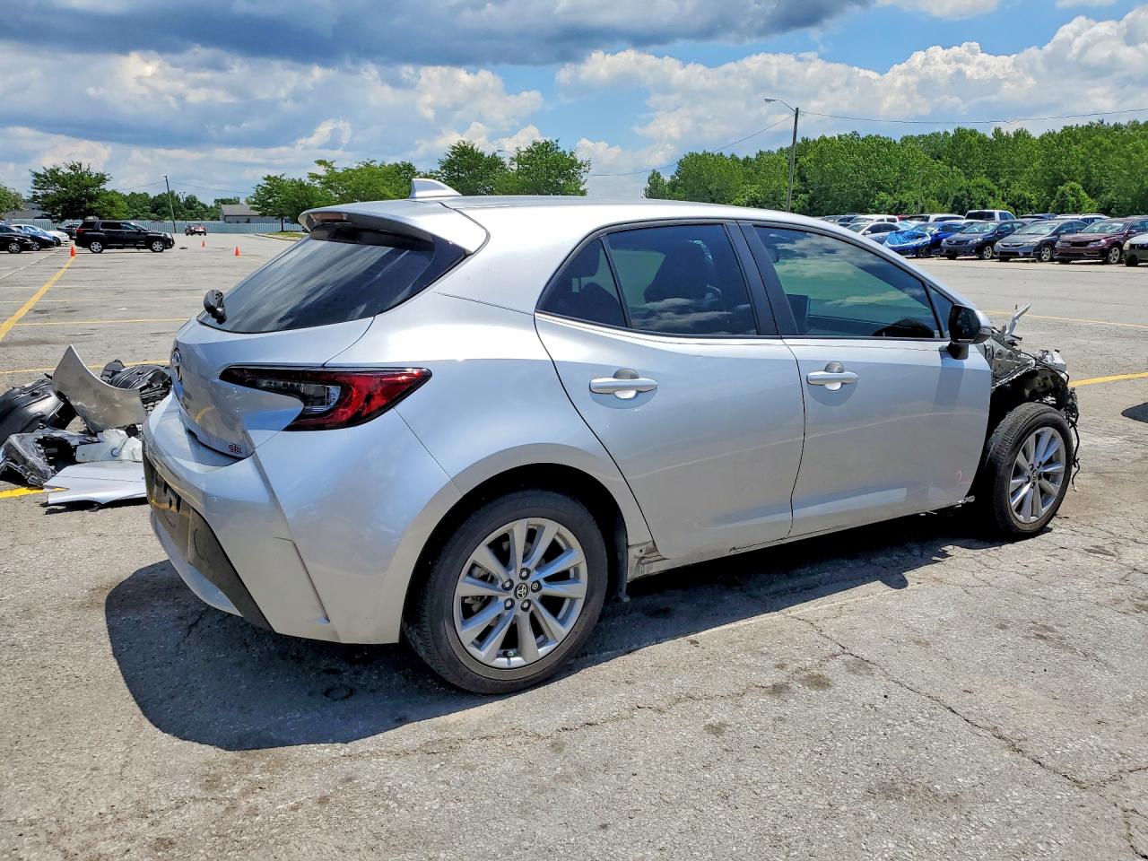 2025 Toyota Corolla Hatchback Se Silver vin: JTND4MBE4S3241904