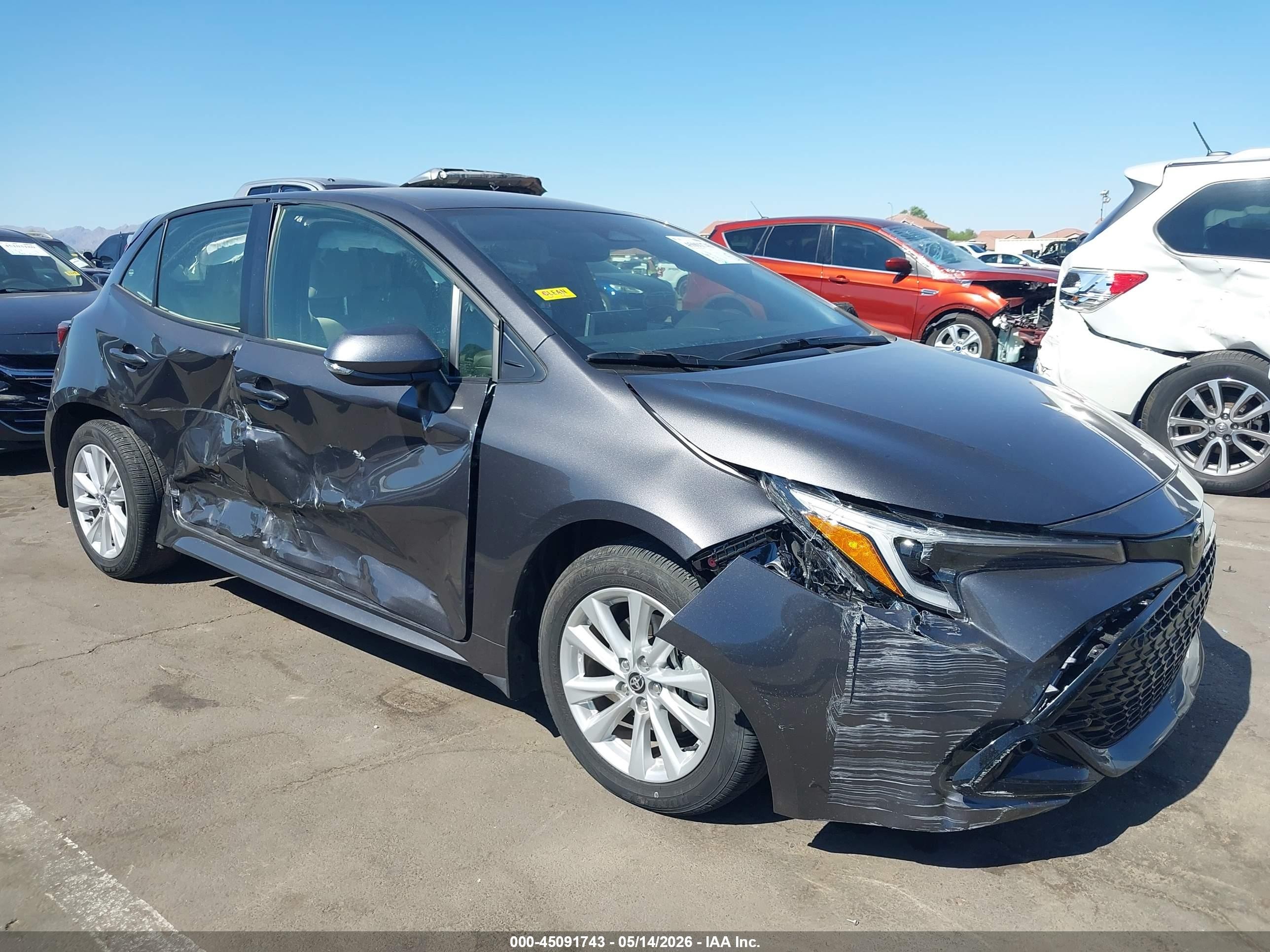 2024 Toyota Corolla Se Gray vin: JTND4MBE5R3226547