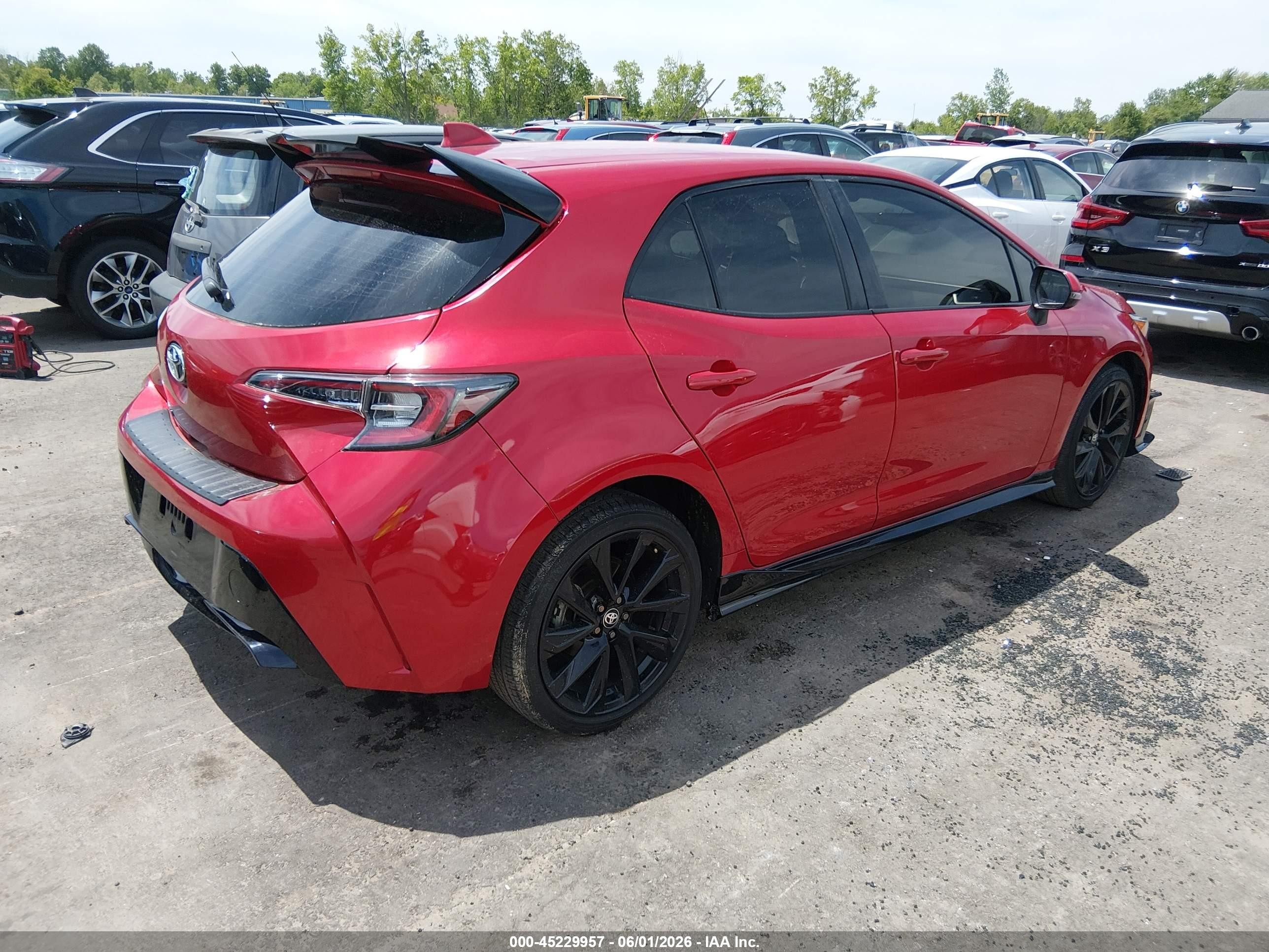 2021 Toyota Corolla Se Red vin: JTND4MBE6M3109553