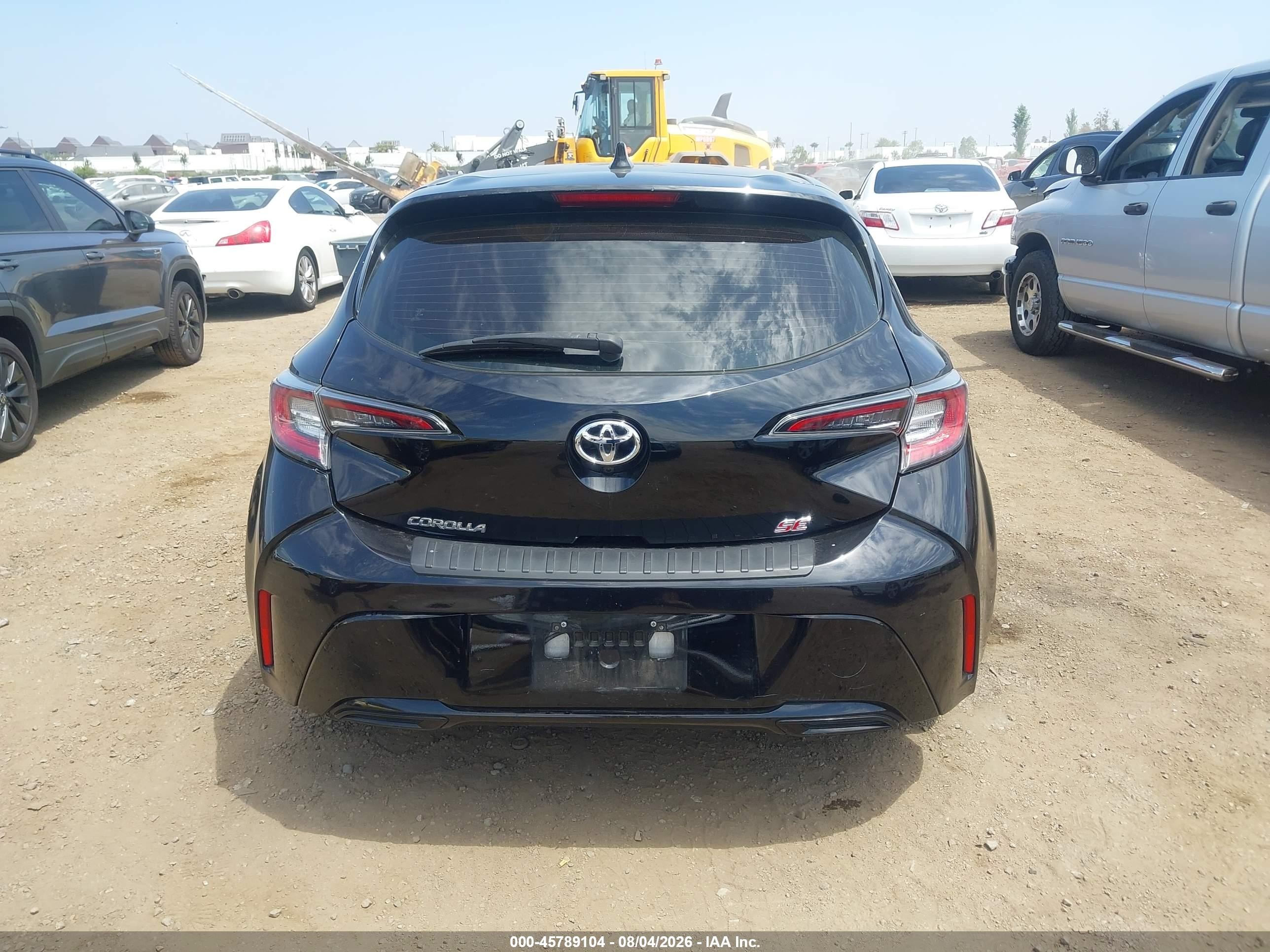 2020 Toyota Corolla Se Black vin: JTND4RBE4L3083210