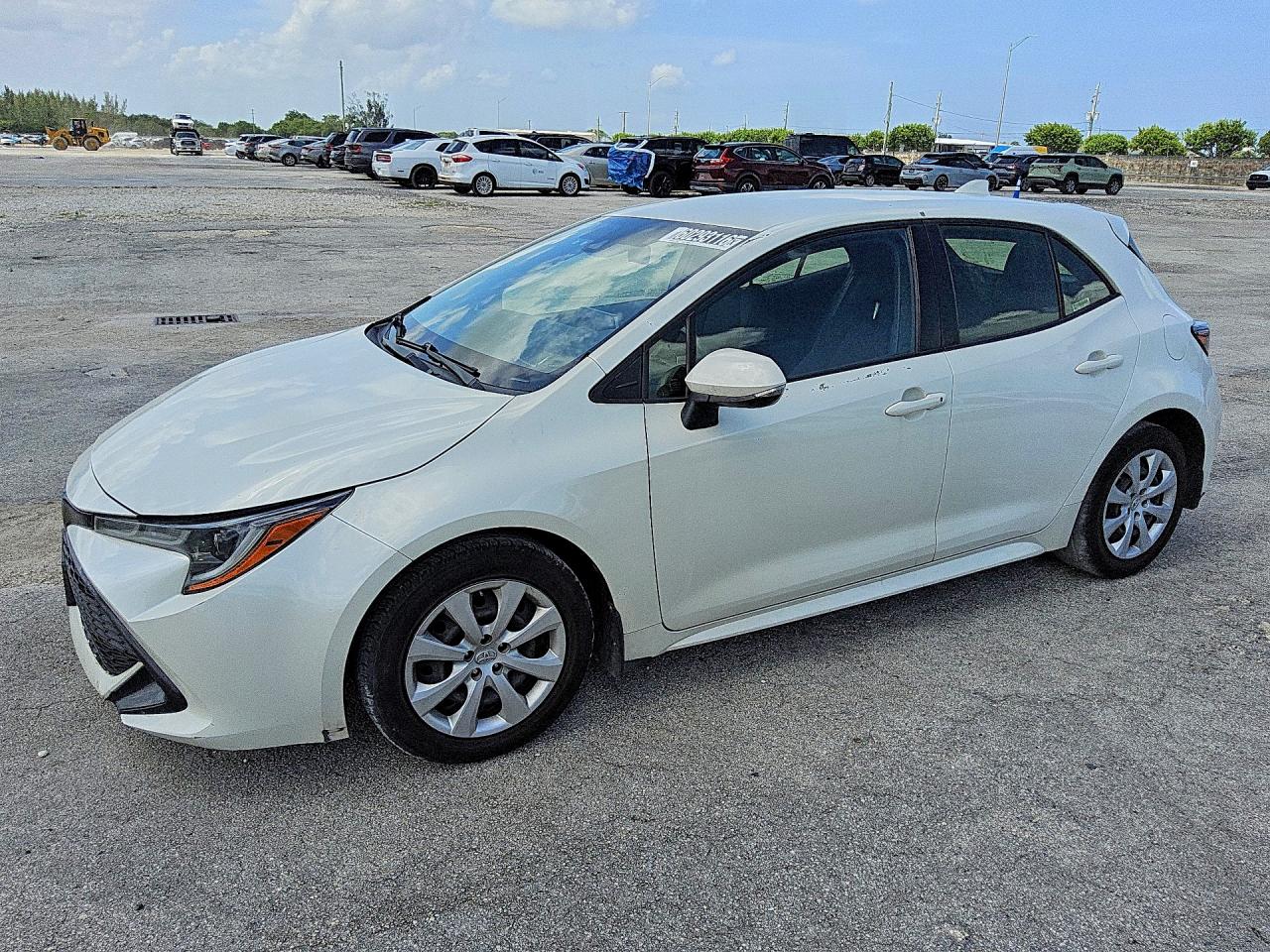 2019 Toyota Corolla Hatchback Se White vin: JTNK4RBE0K3025360