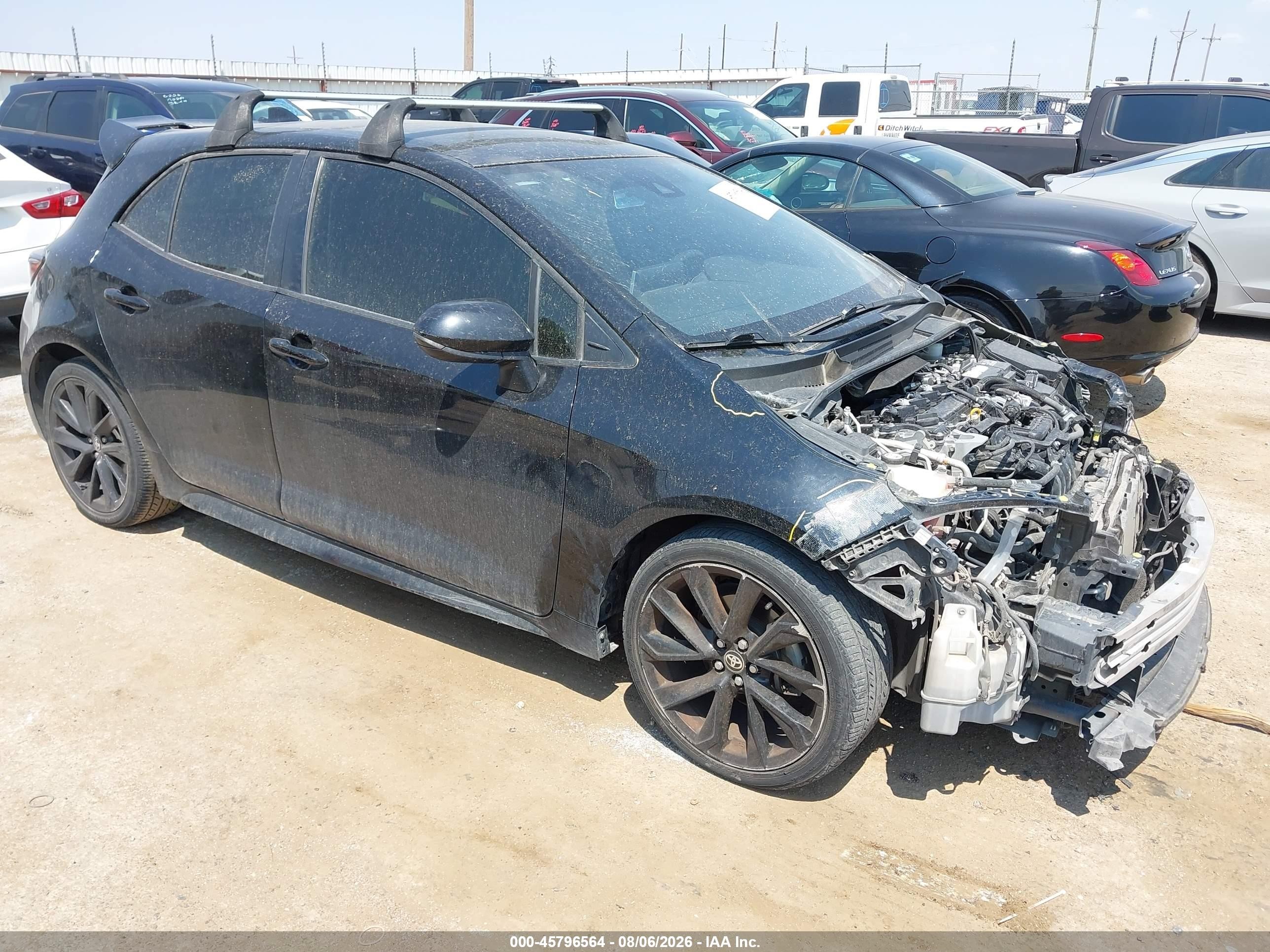 2019 Toyota Corolla Xse Black vin: JTNK4RBE0K3050985