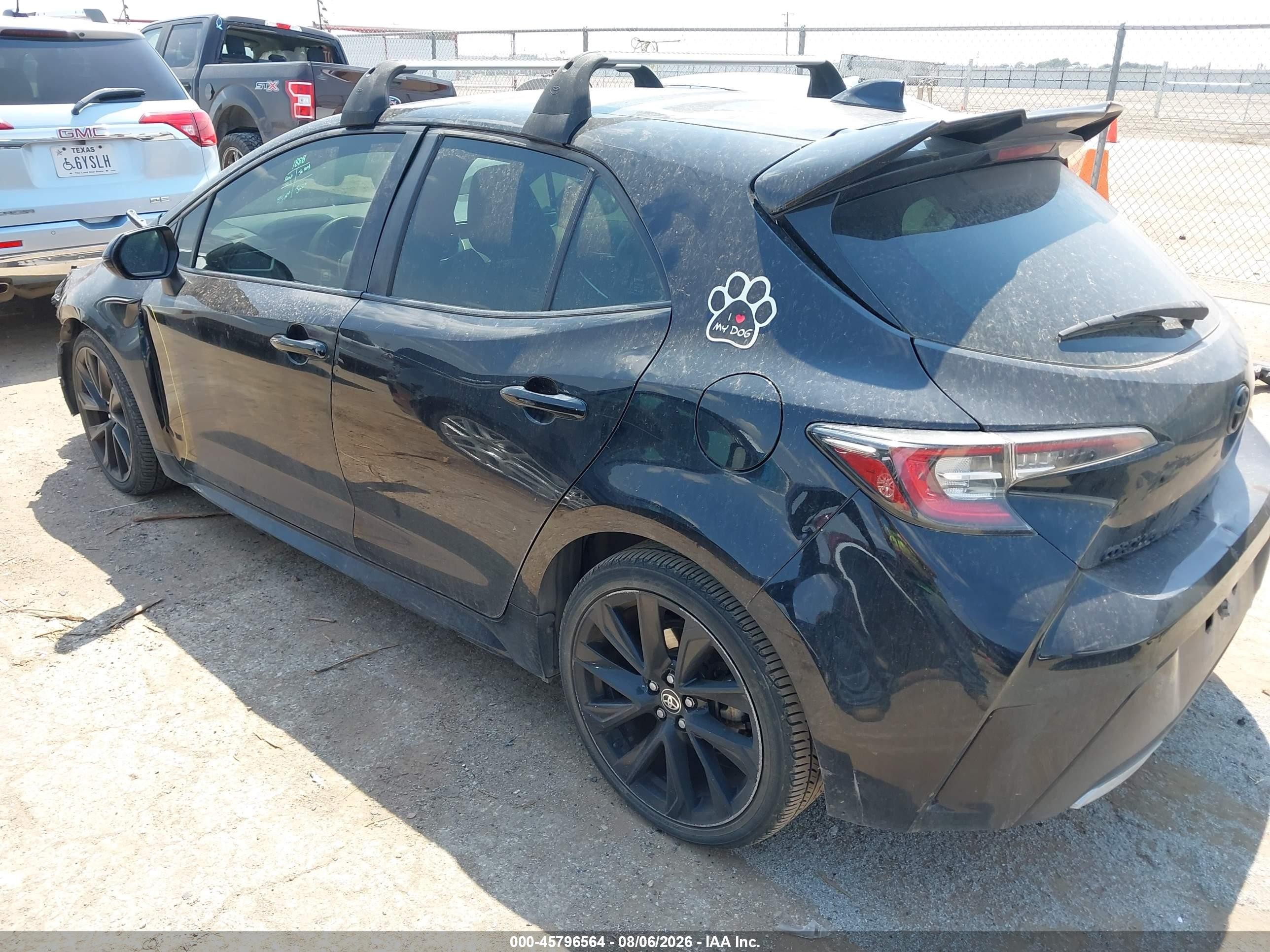 2019 Toyota Corolla Xse Black vin: JTNK4RBE0K3050985