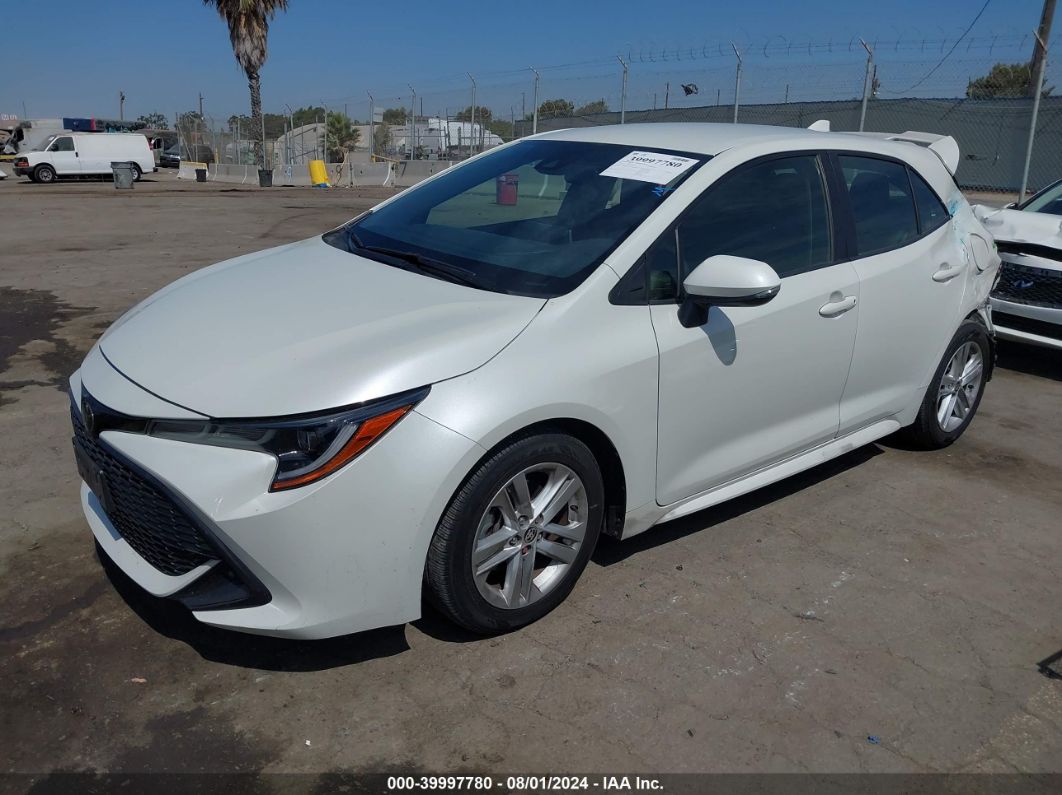2019 Toyota Corolla Se Белый vin: JTNK4RBE8K3072989
