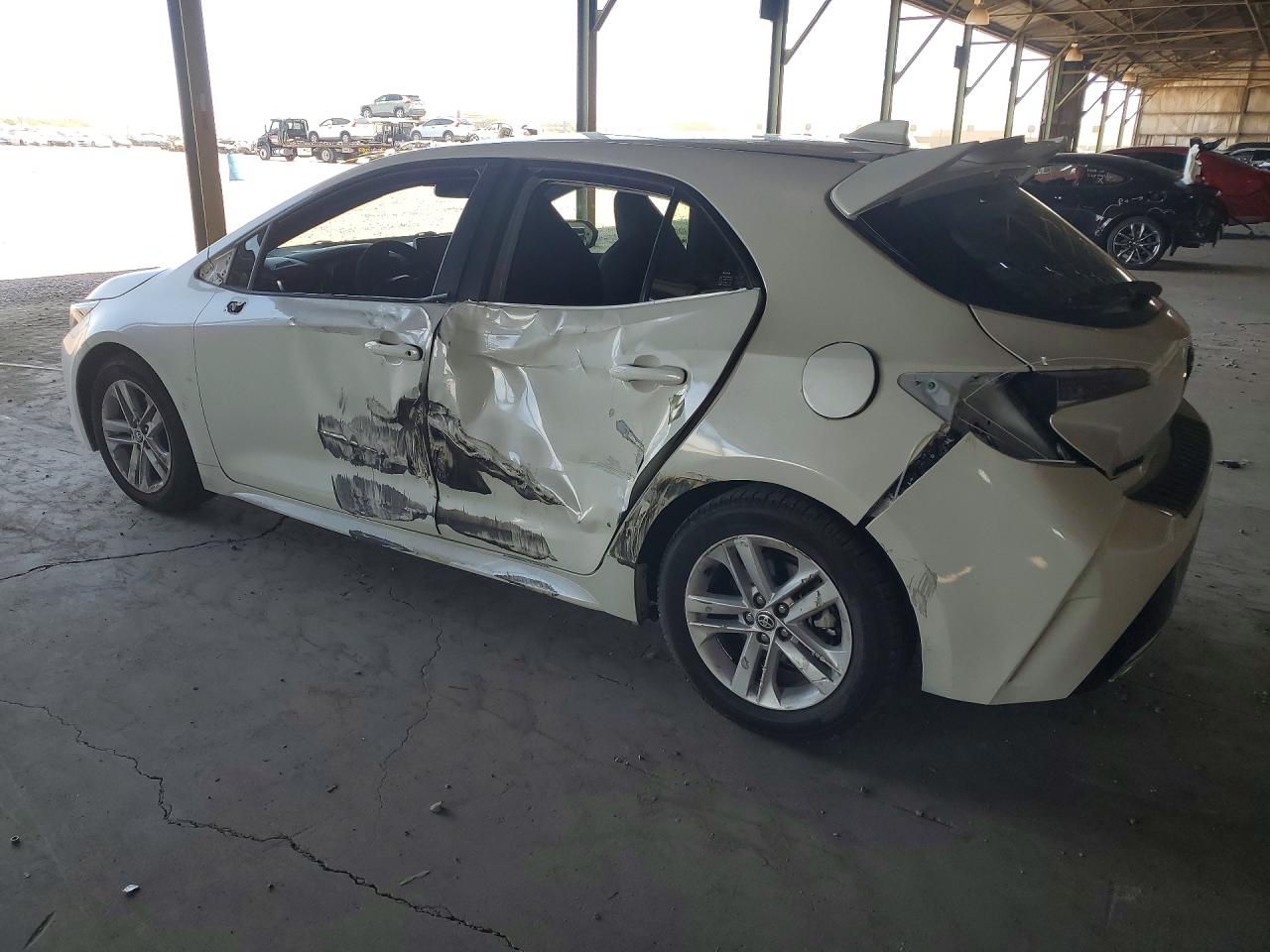 2019 Toyota Corolla Hatchback Se White vin: JTNK4RBE8K3072989