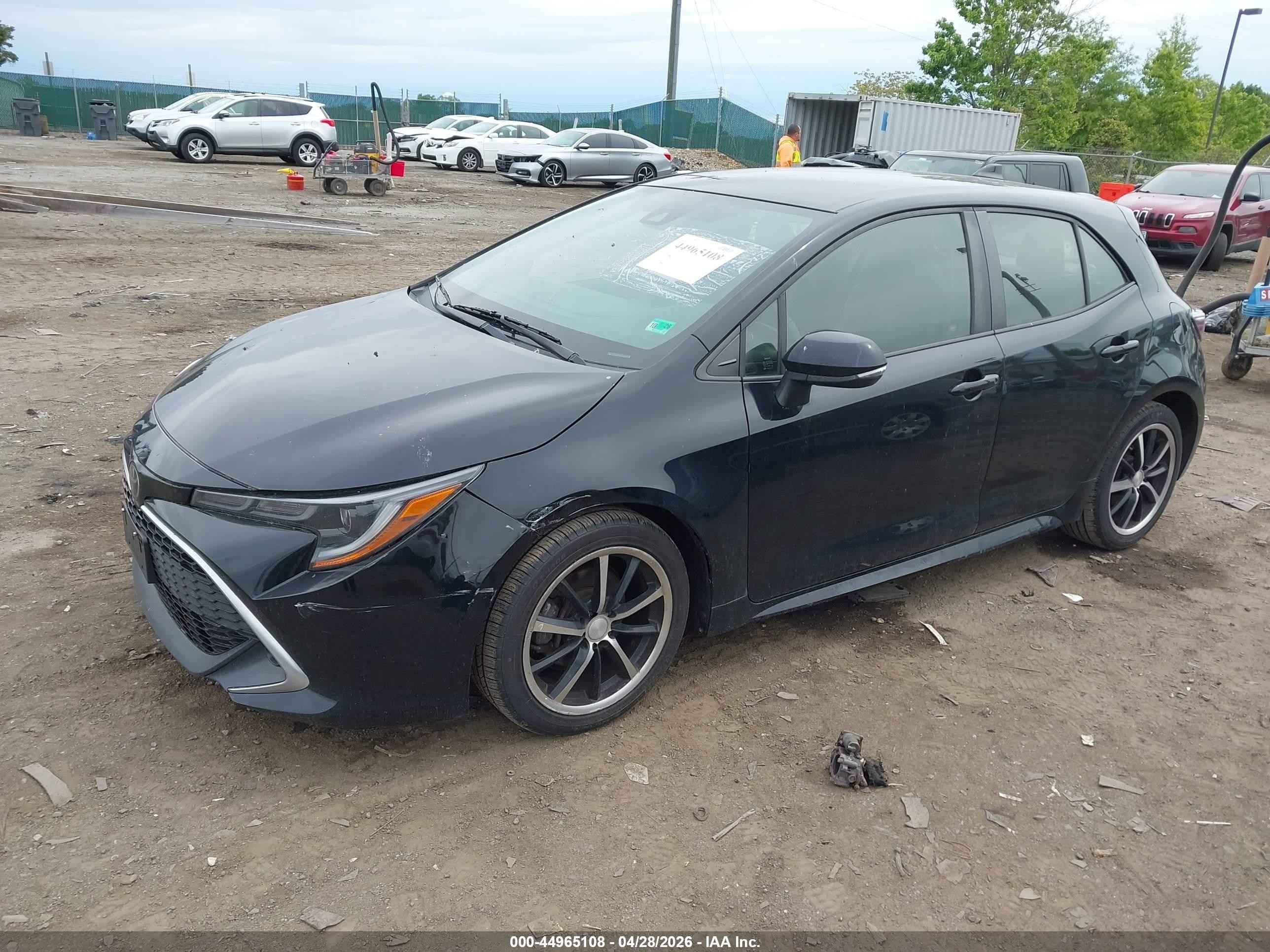 2019 Toyota Corolla Xse Черный vin: JTNK4RBEXK3026340
