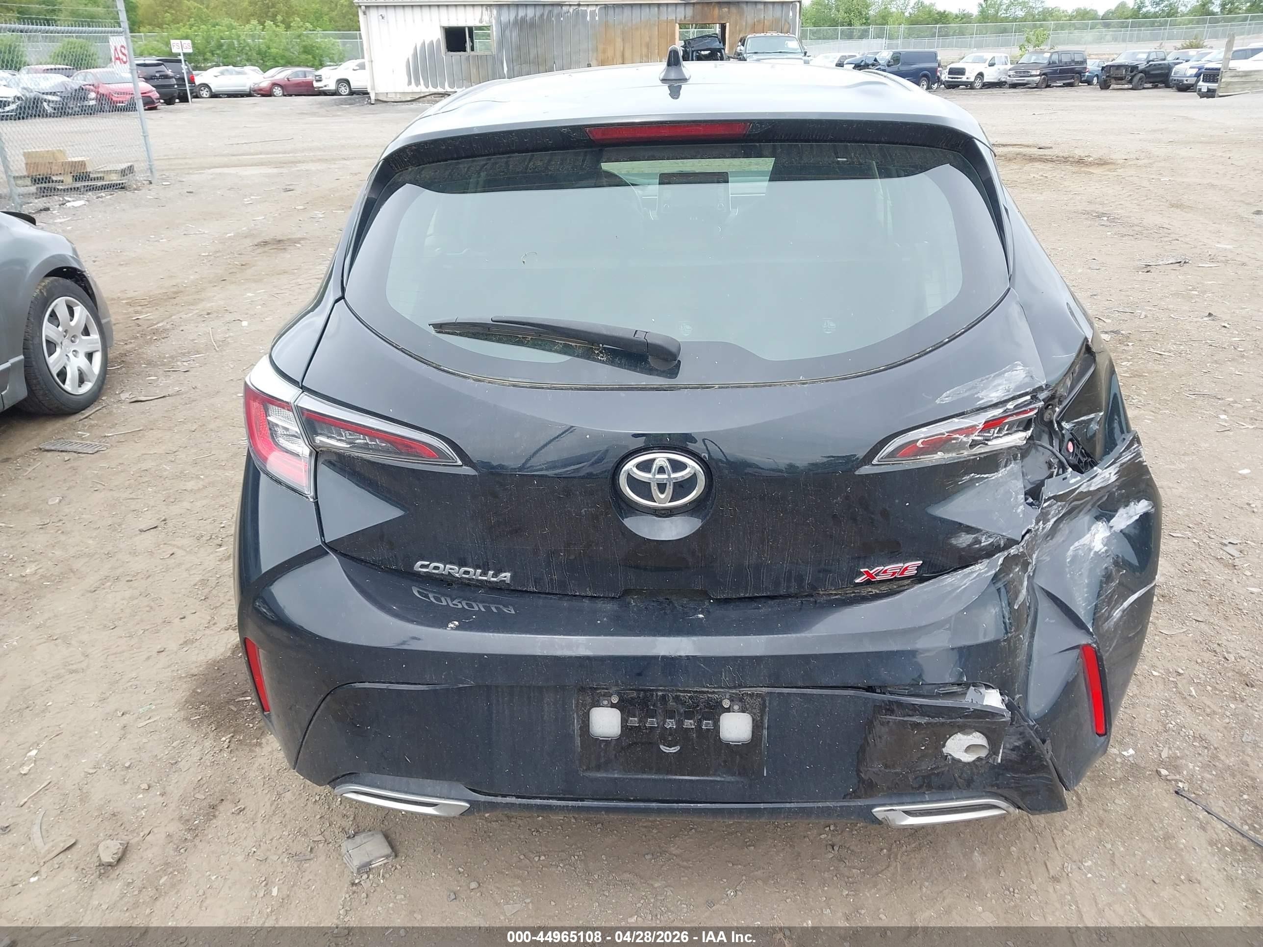 2019 Toyota Corolla Xse Черный vin: JTNK4RBEXK3026340