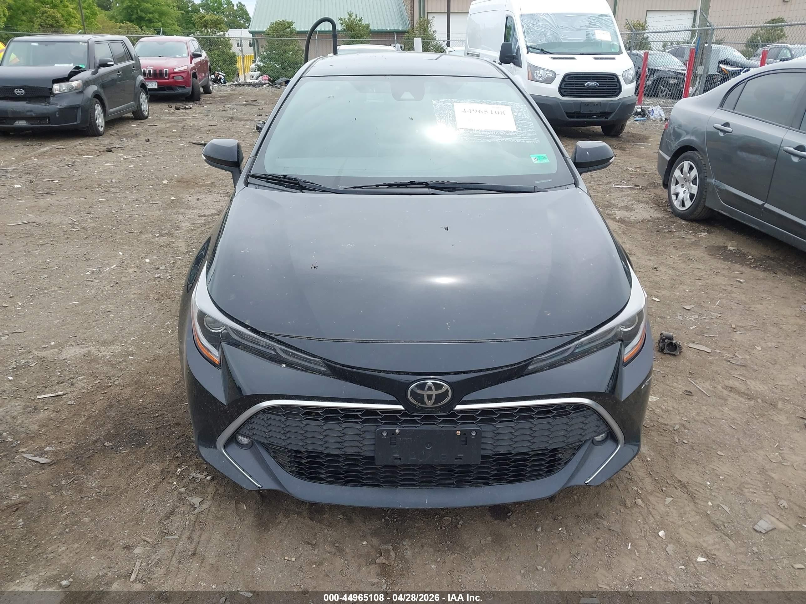 2019 Toyota Corolla Xse Черный vin: JTNK4RBEXK3026340