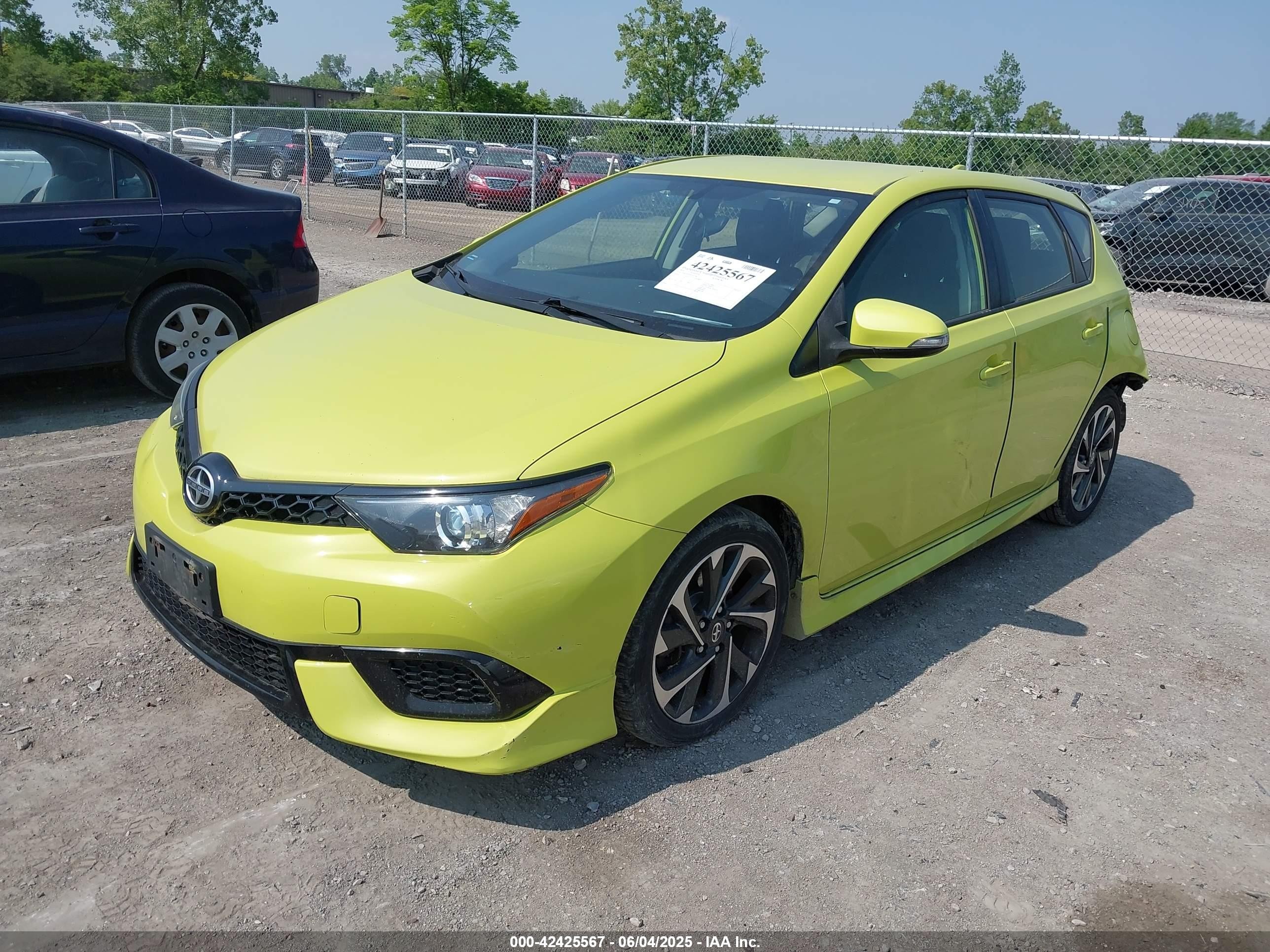 2016 Scion Im   Зеленый vin: JTNKARJE0GJ511700