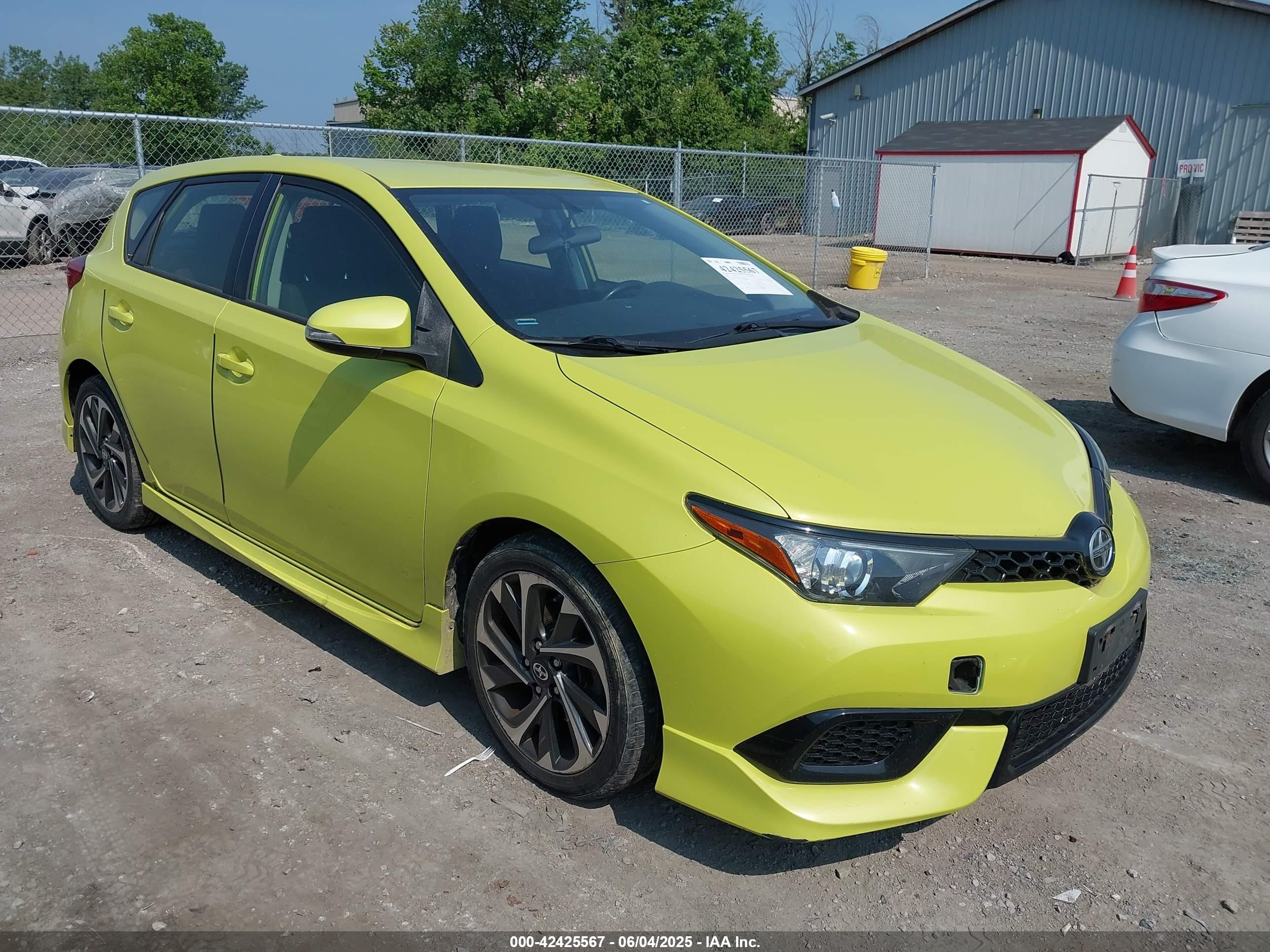 2016 Scion Im   Зеленый vin: JTNKARJE0GJ511700