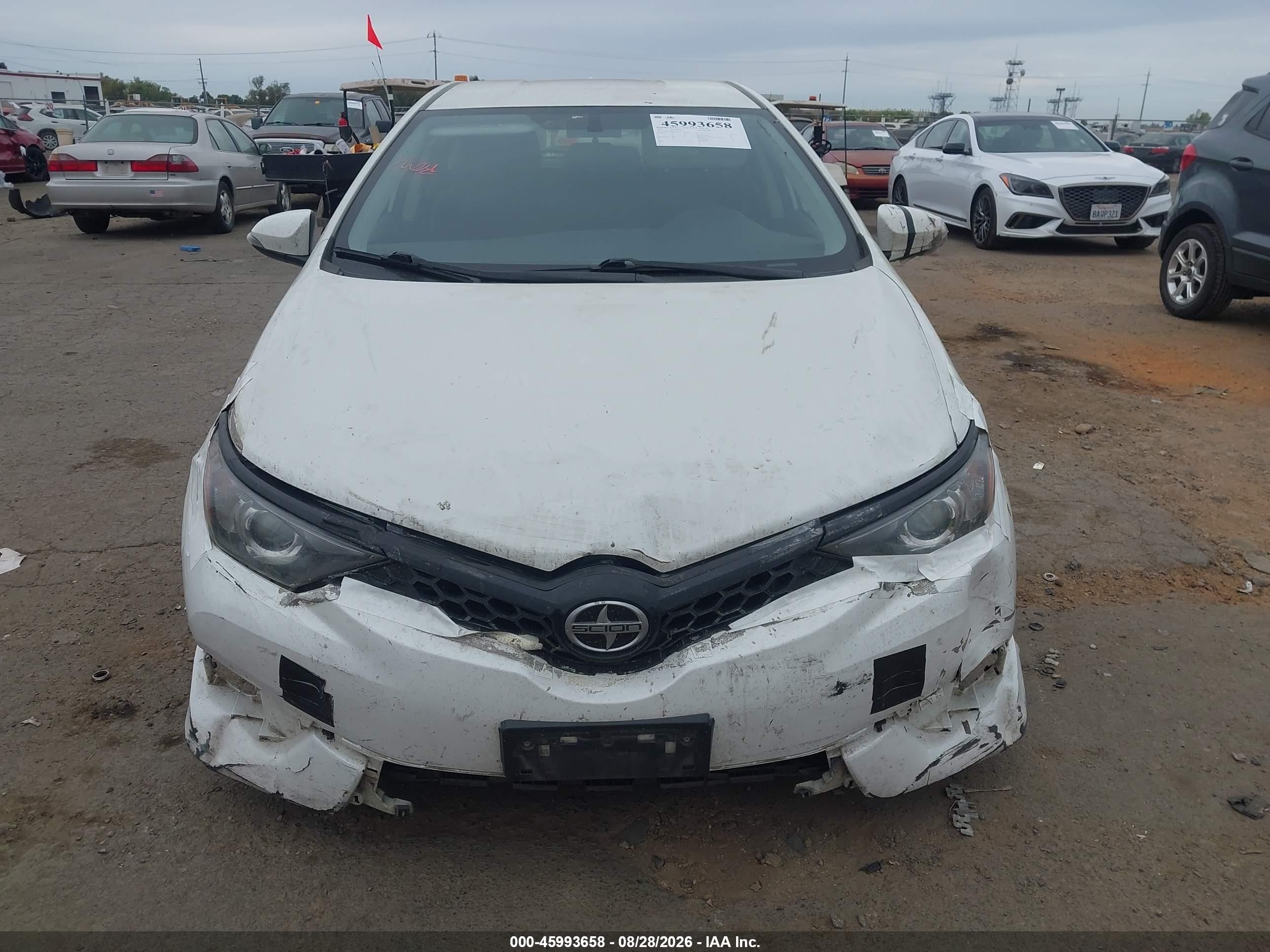 2016 Toyota Scion Im White vin: JTNKARJE4GJ520772