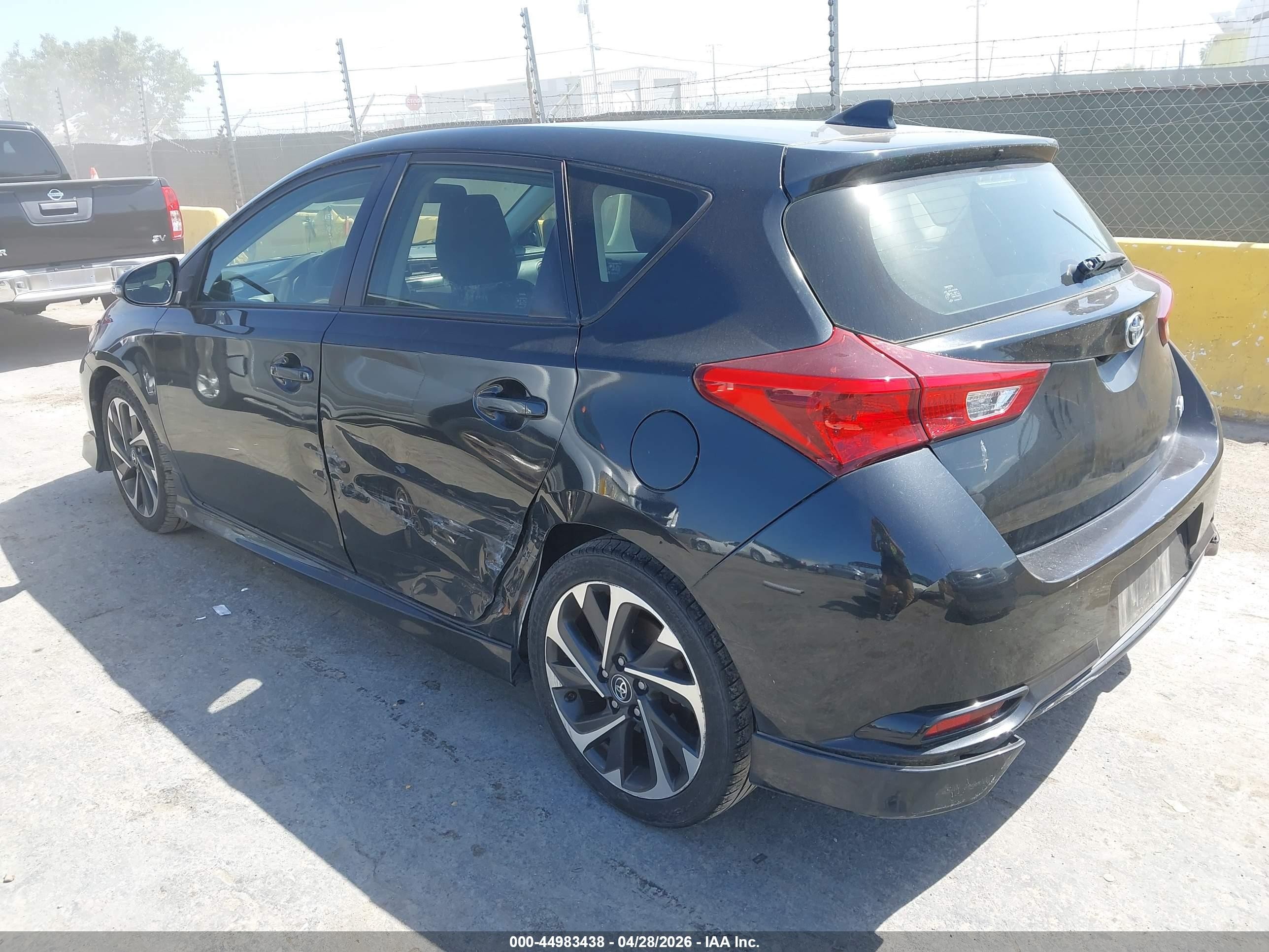 2018 Toyota Corolla Im   Черный vin: JTNKARJE5JJ572788