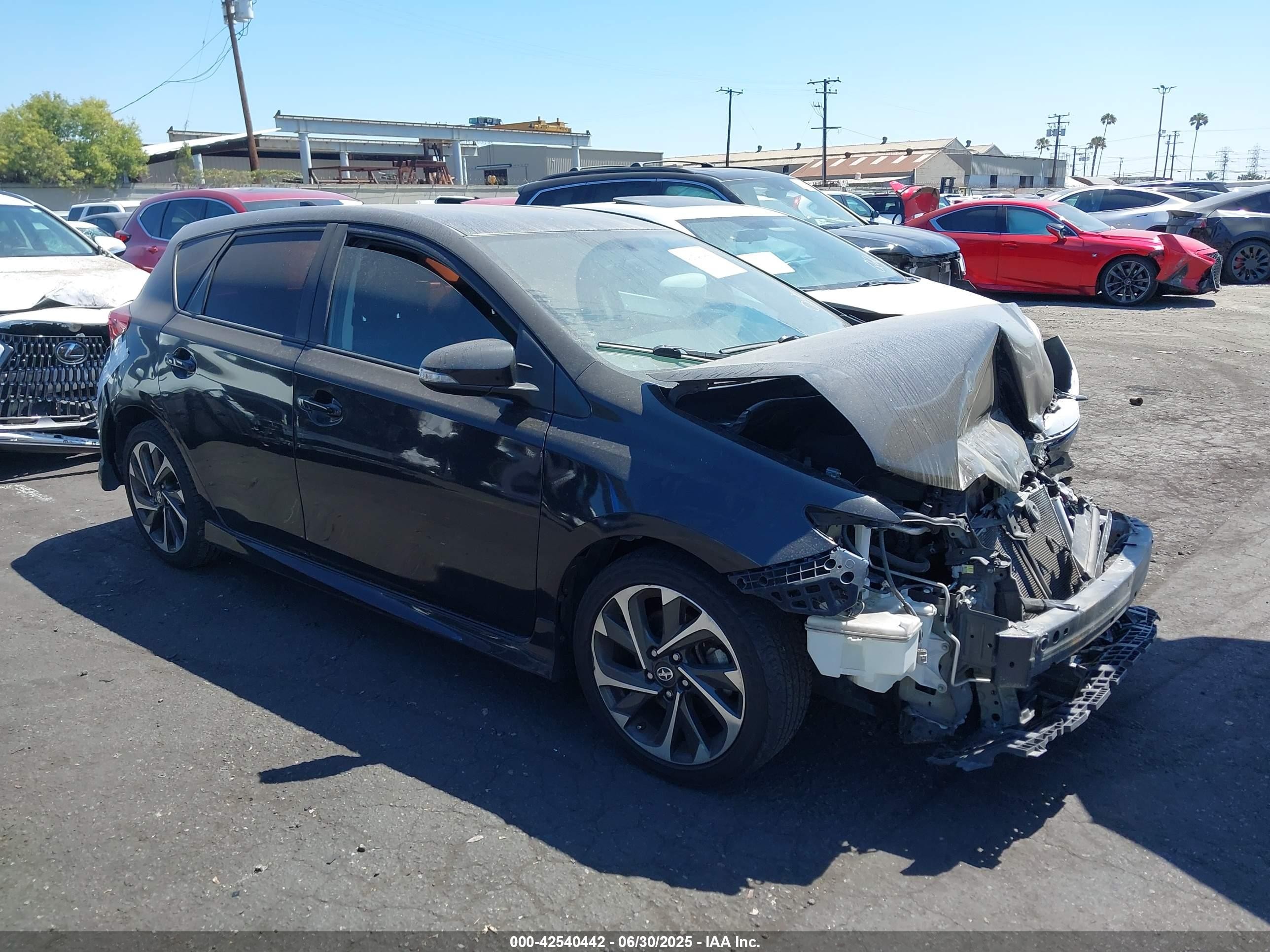 2016 Scion Im   Черный vin: JTNKARJE6GJ518439