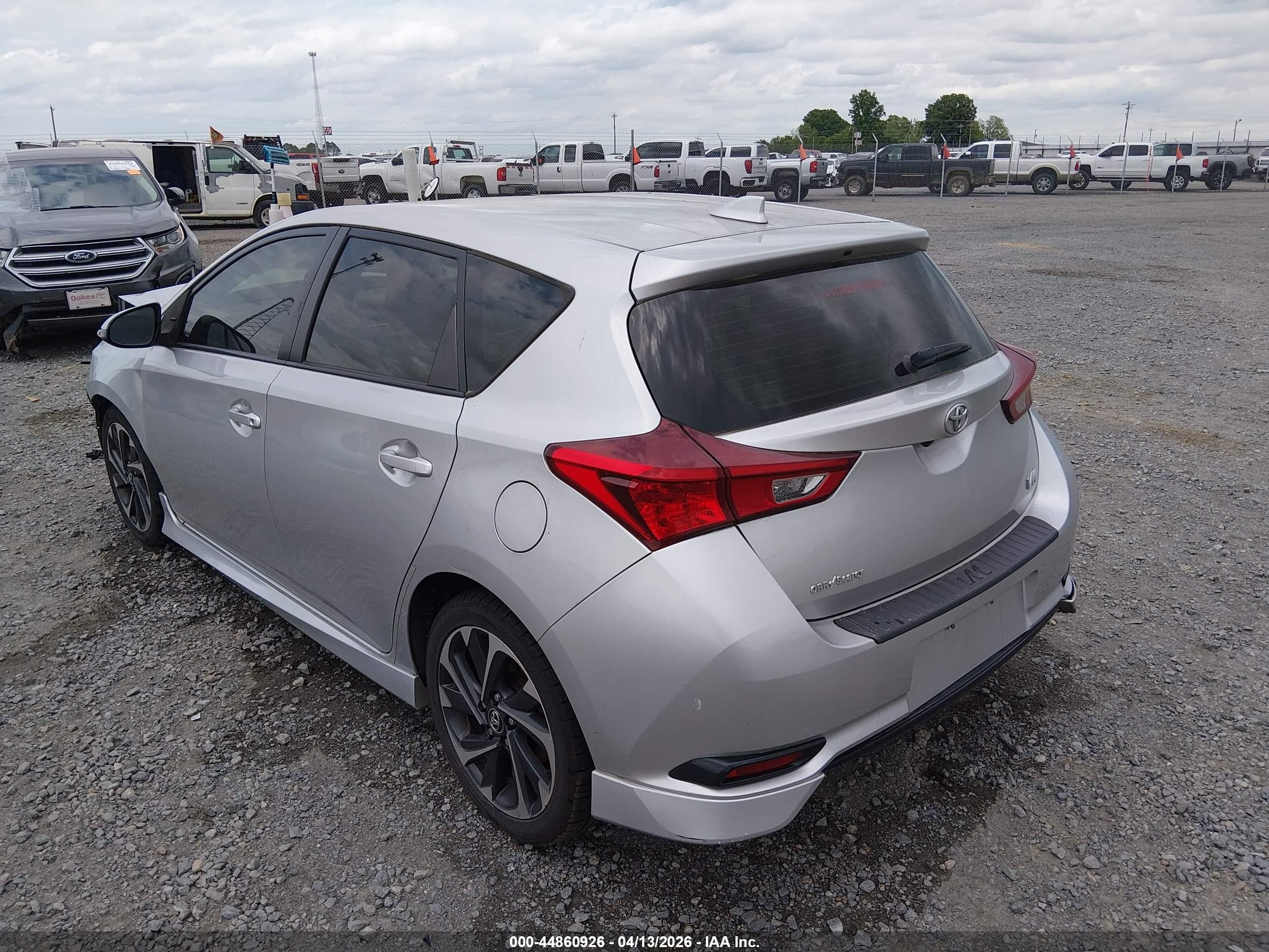 2017 Toyota Corolla Im   Silver vin: JTNKARJEXHJ545581