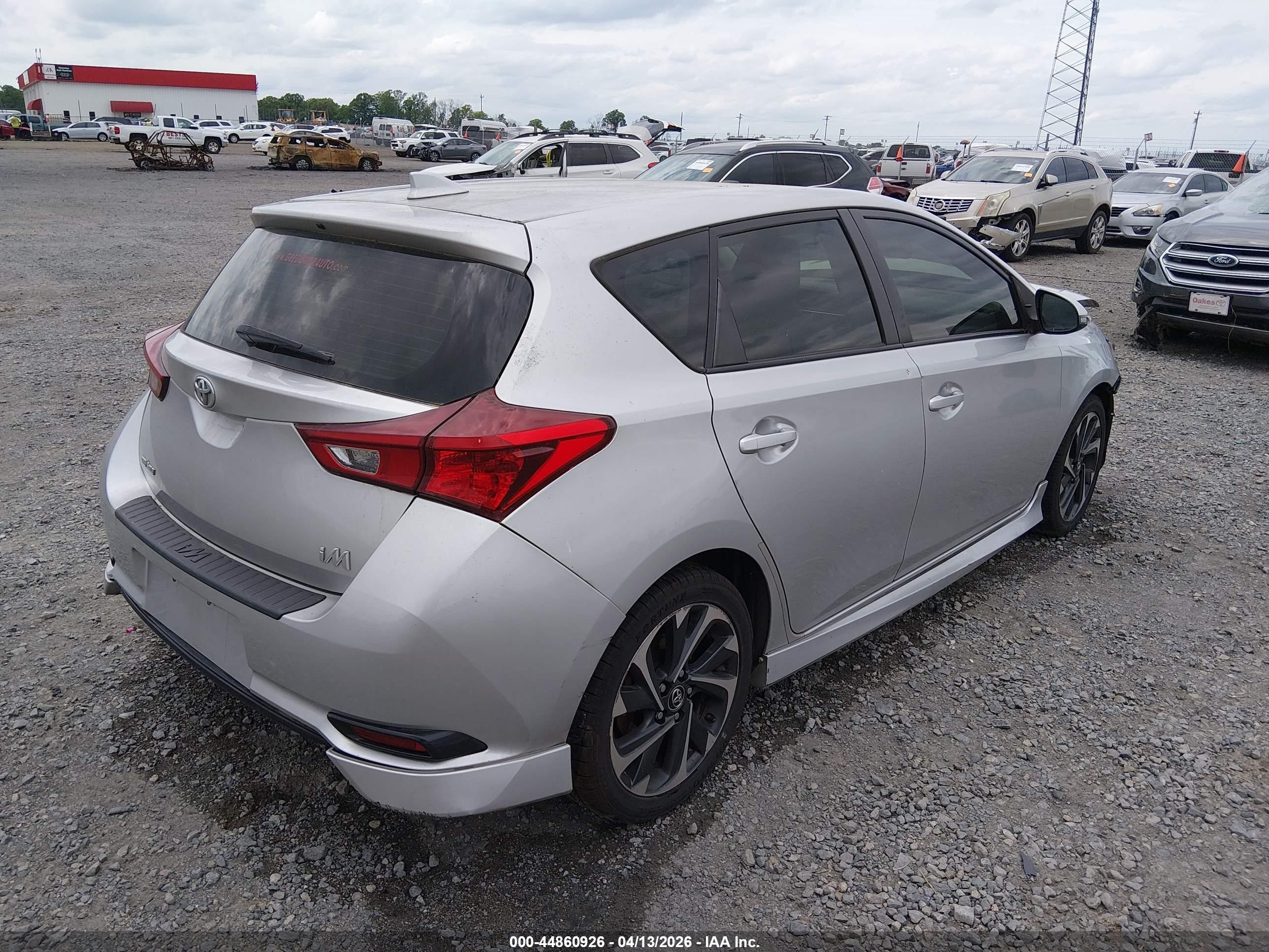 2017 Toyota Corolla Im   Silver vin: JTNKARJEXHJ545581