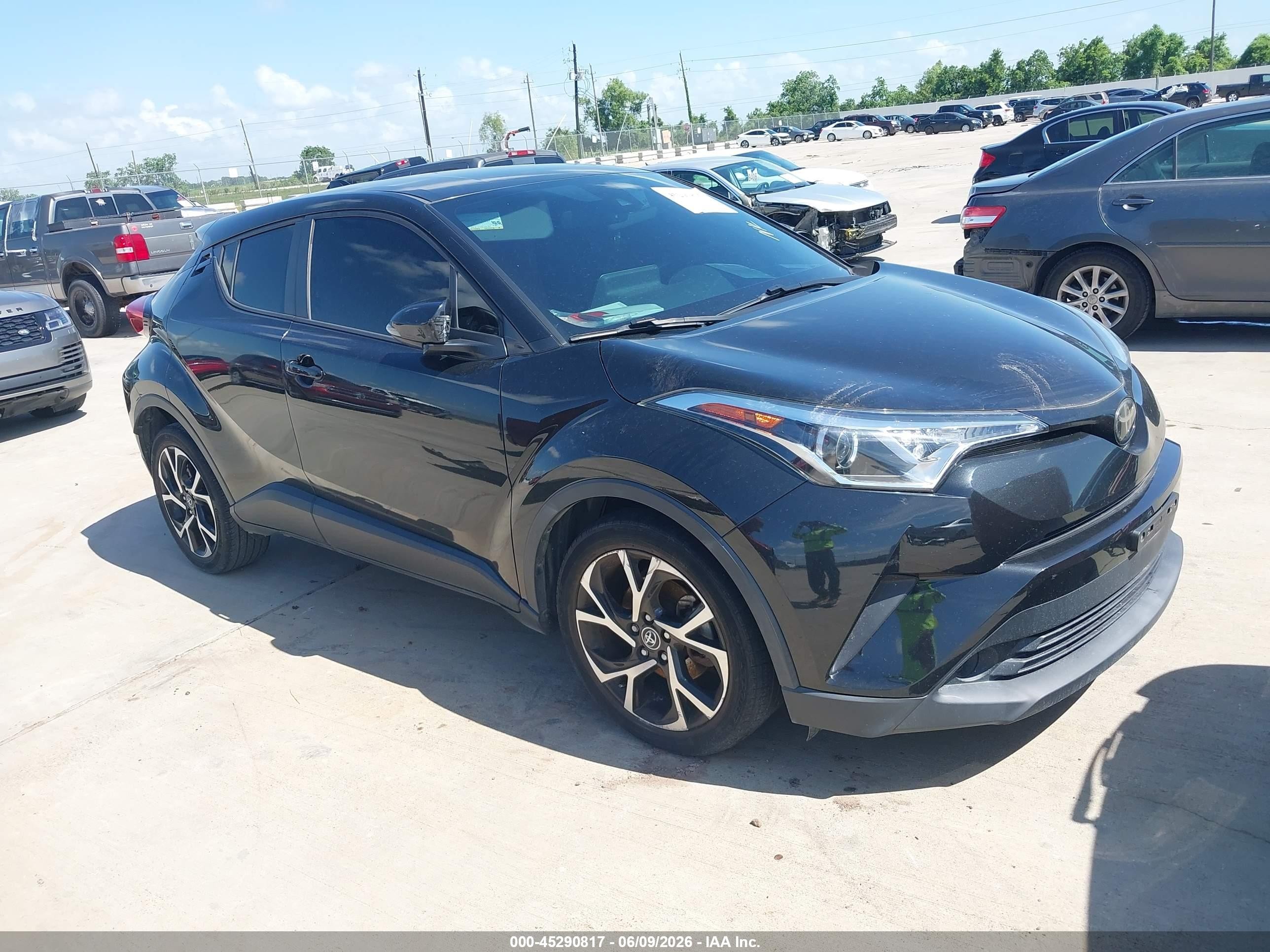 2019 Toyota C-hr Xle Черный vin: JTNKHMBX0K1042311