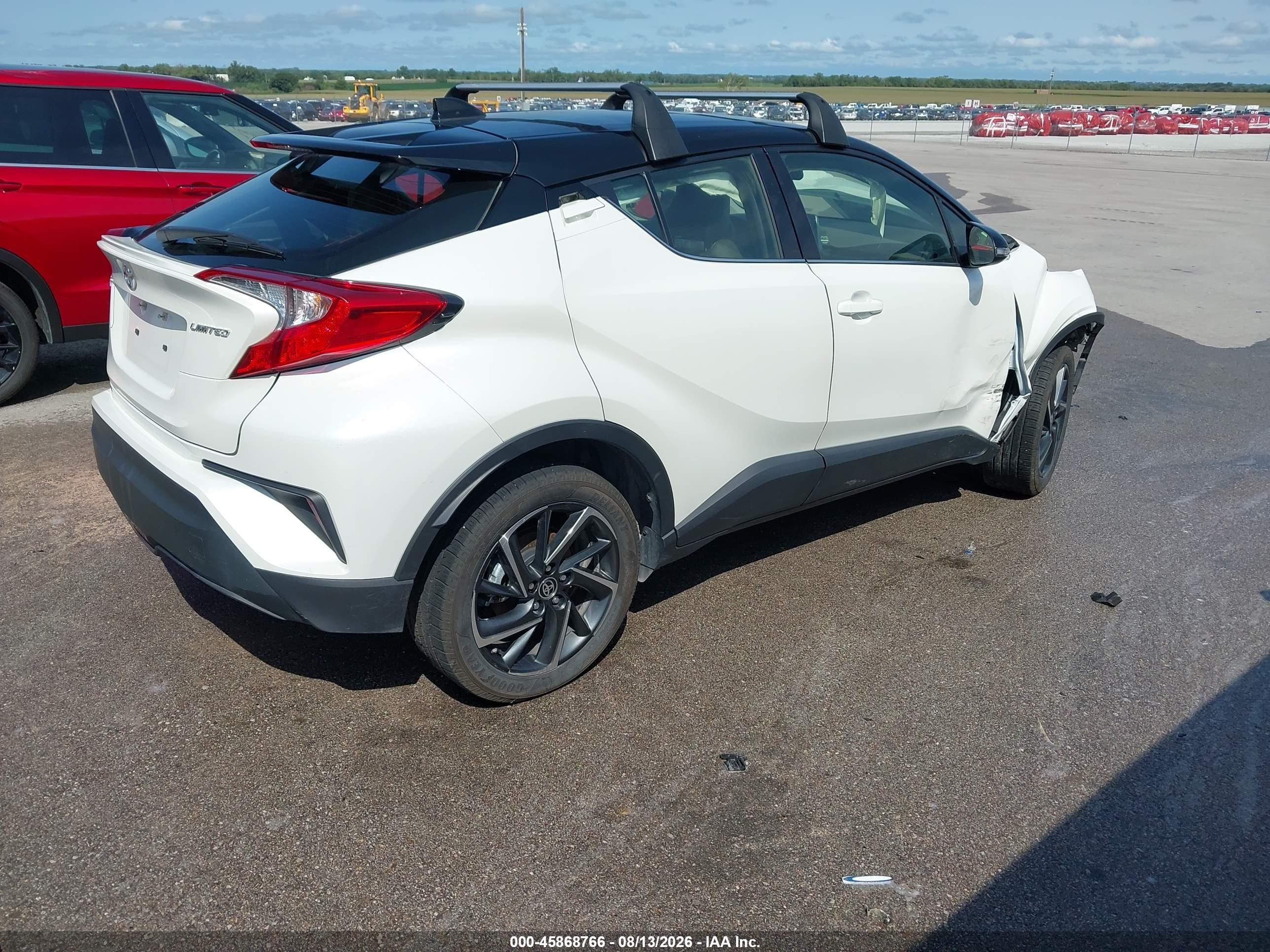 2020 Toyota C-hr Limited White vin: JTNKHMBX5L1088735