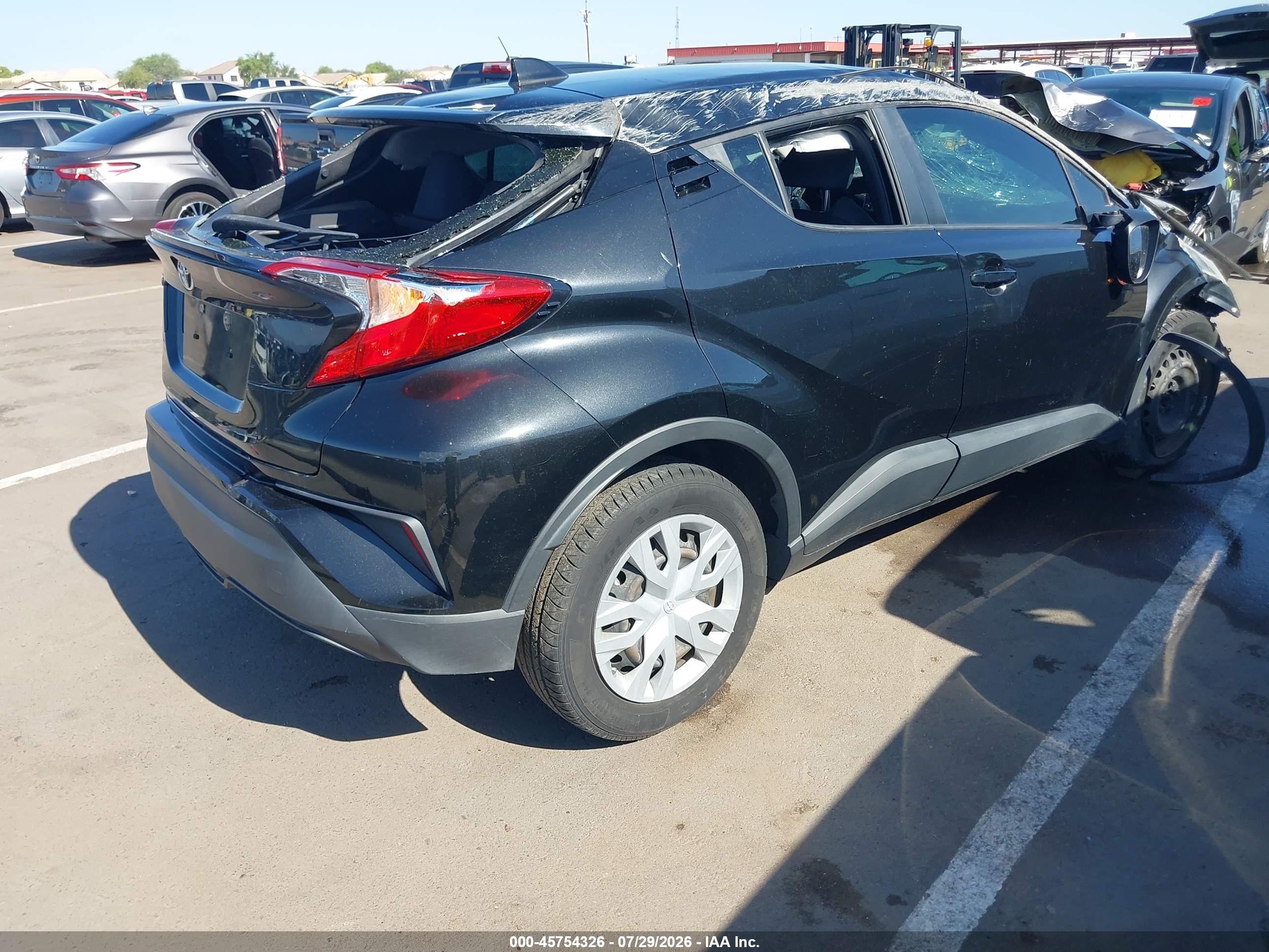 2020 Toyota C-hr Le Black vin: JTNKHMBX7L1091877