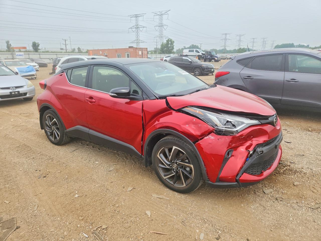 2020 Toyota C-hr Limited Red vin: JTNKHMBXXL1069274